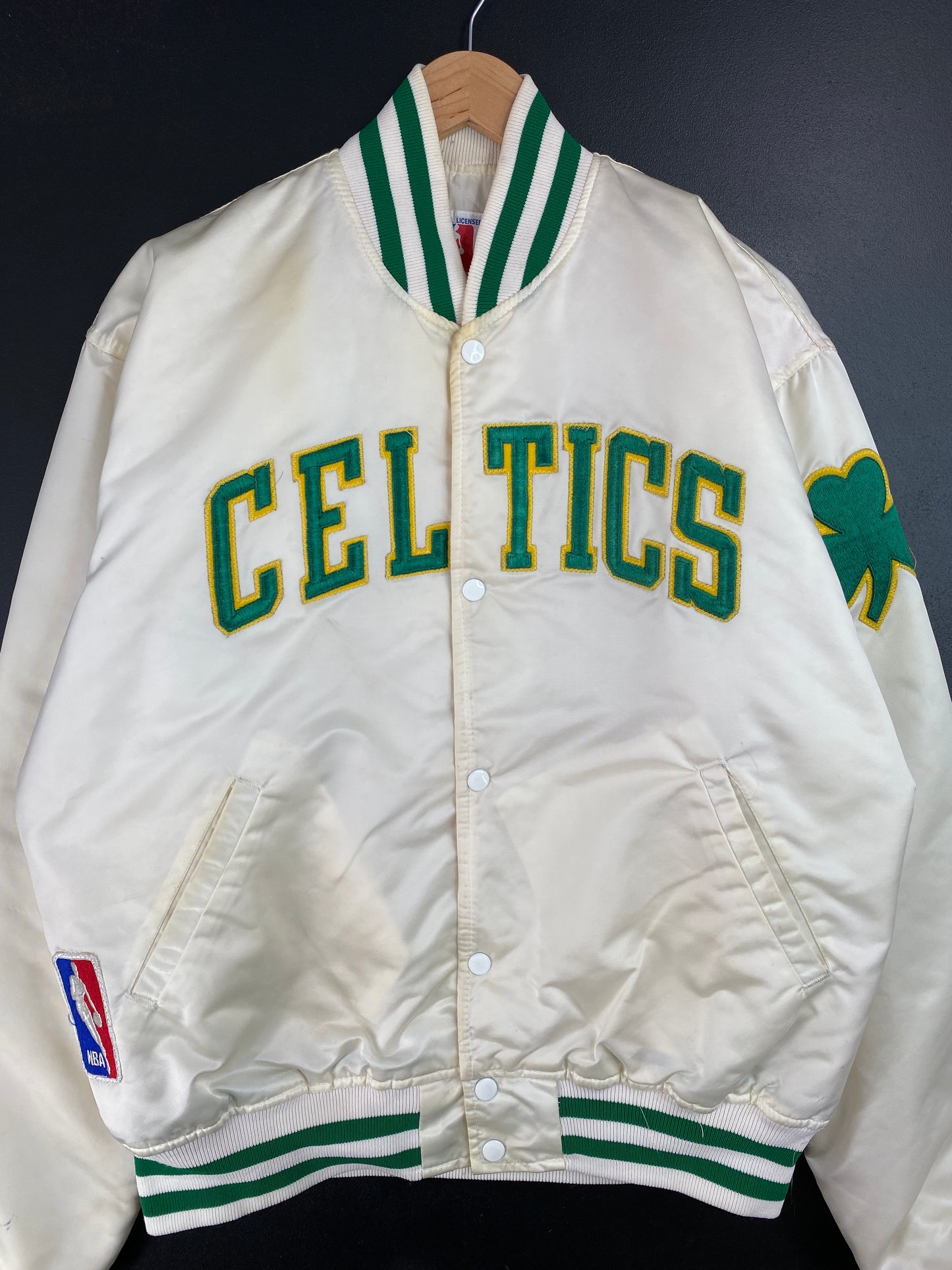 90’s STARTER x CELTICS Made in USA Size XL NBA Button down Nylon Jacket / A9444