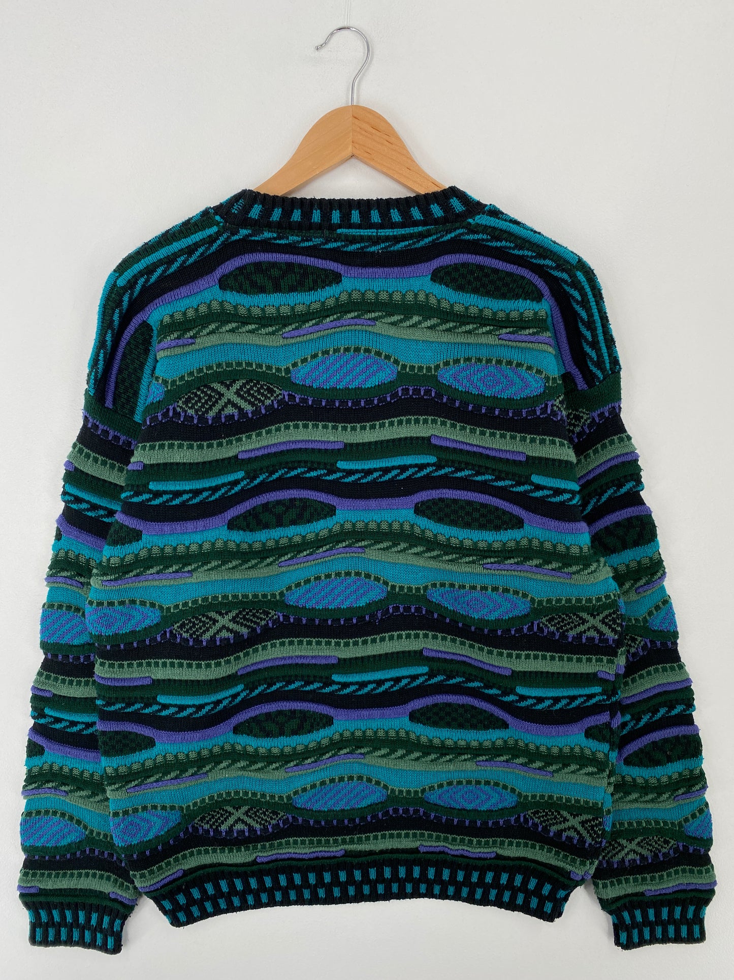 Vintage 3D COOGI- Style Made in USA Size L Knit Sweater / A9500
