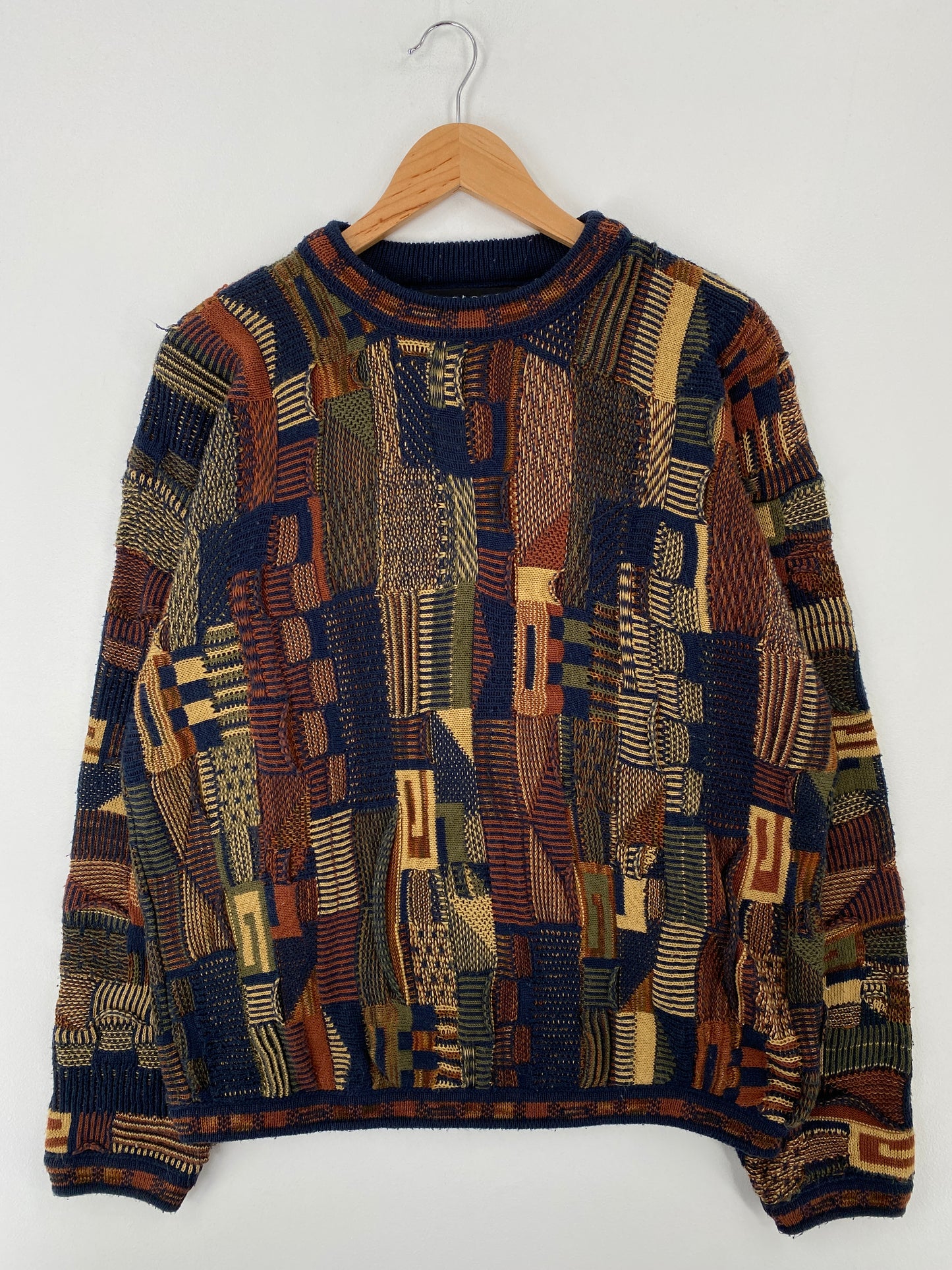 Vintage 3D COOGI- Style Made in USA Size L Knit Sweater / A9502