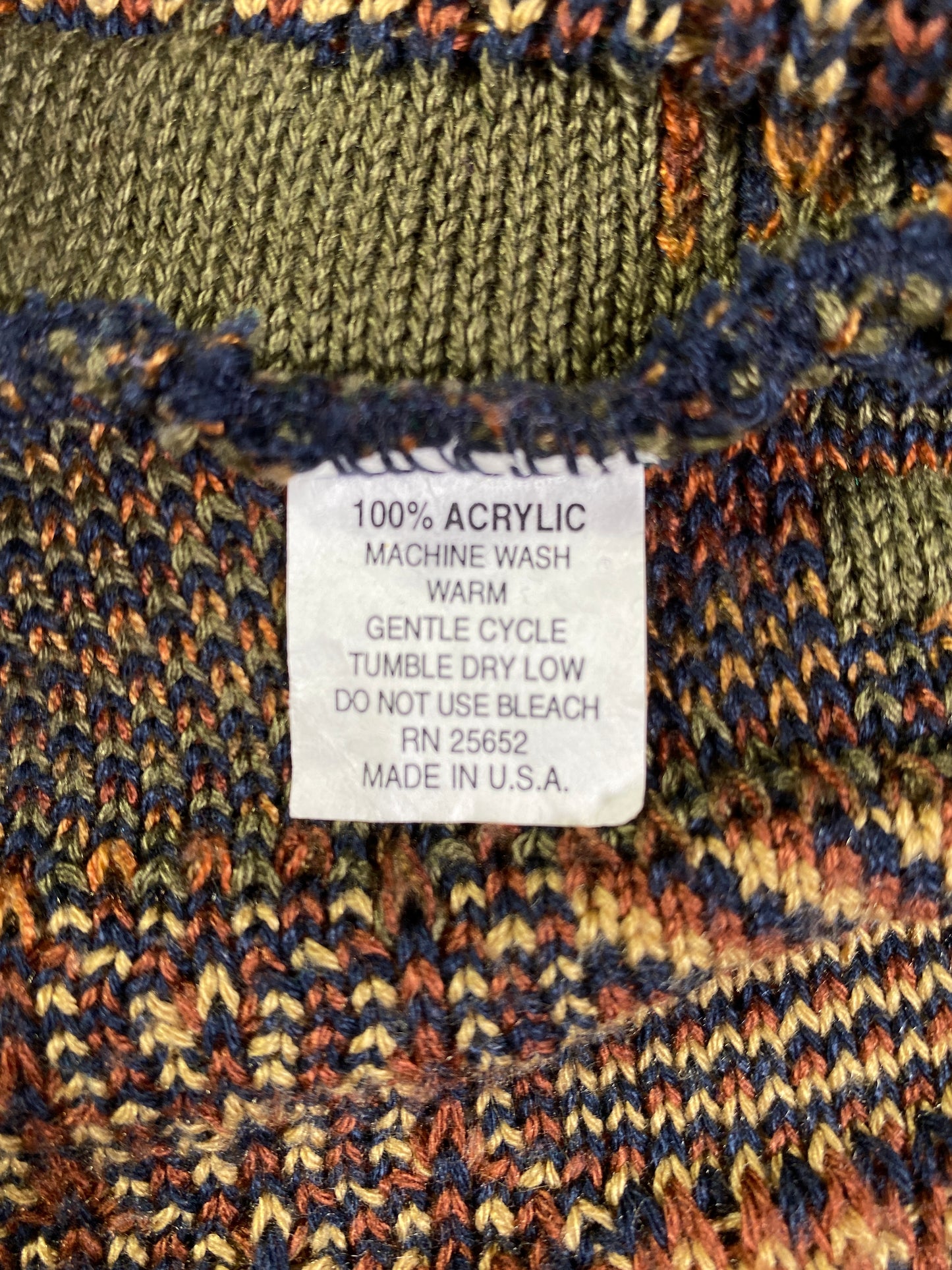 Vintage 3D COOGI- Style Made in USA Size L Knit Sweater / A9502