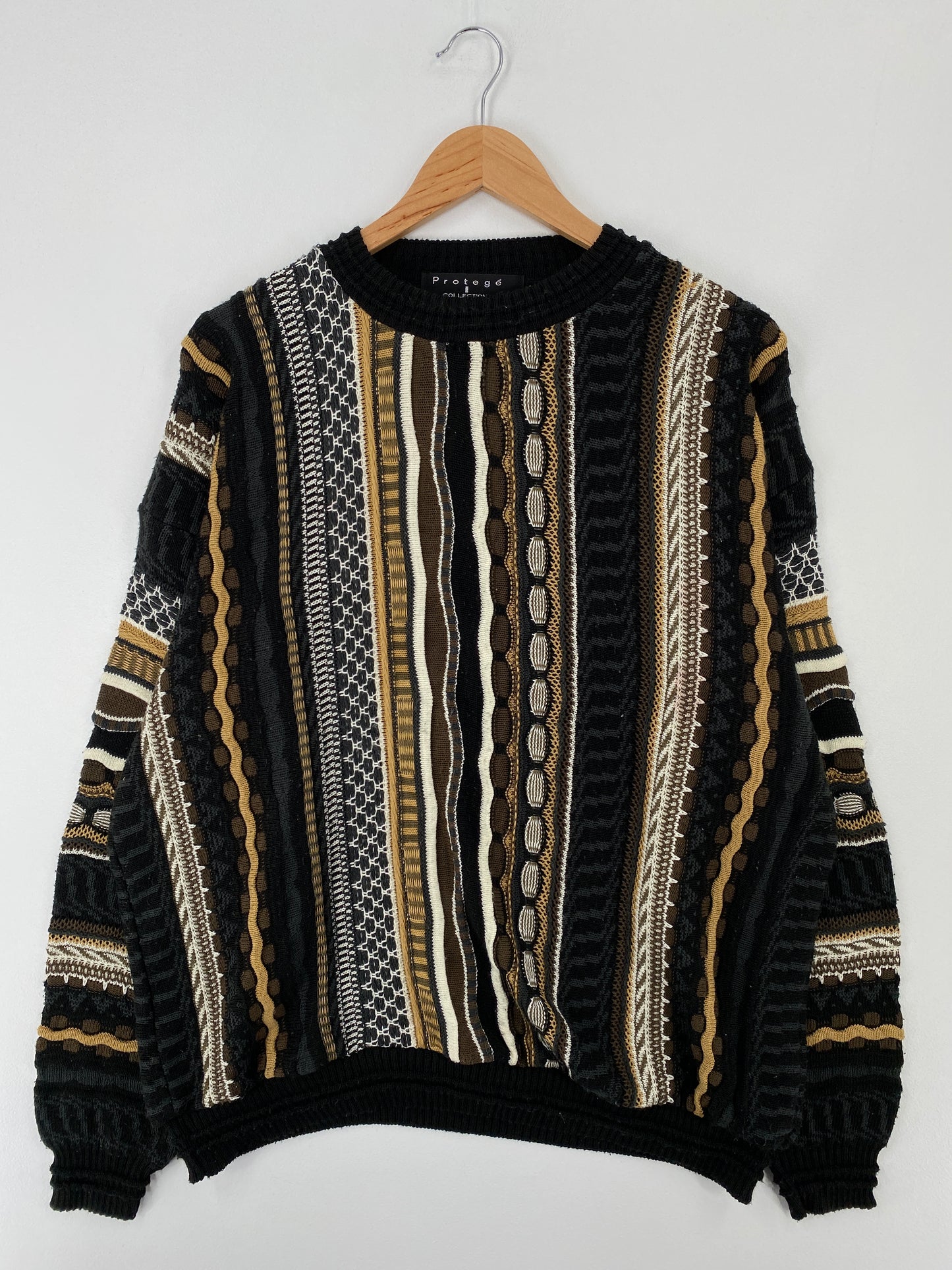 Vintage 3D COOGI- Style Made in USA Size XXL Knit Sweater / A9504