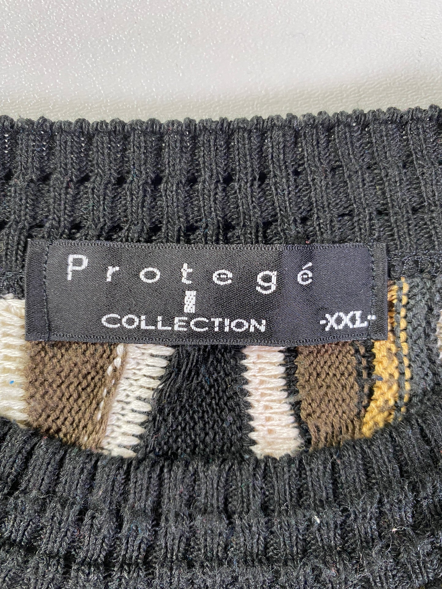 Vintage 3D COOGI- Style Made in USA Size XXL Knit Sweater / A9504