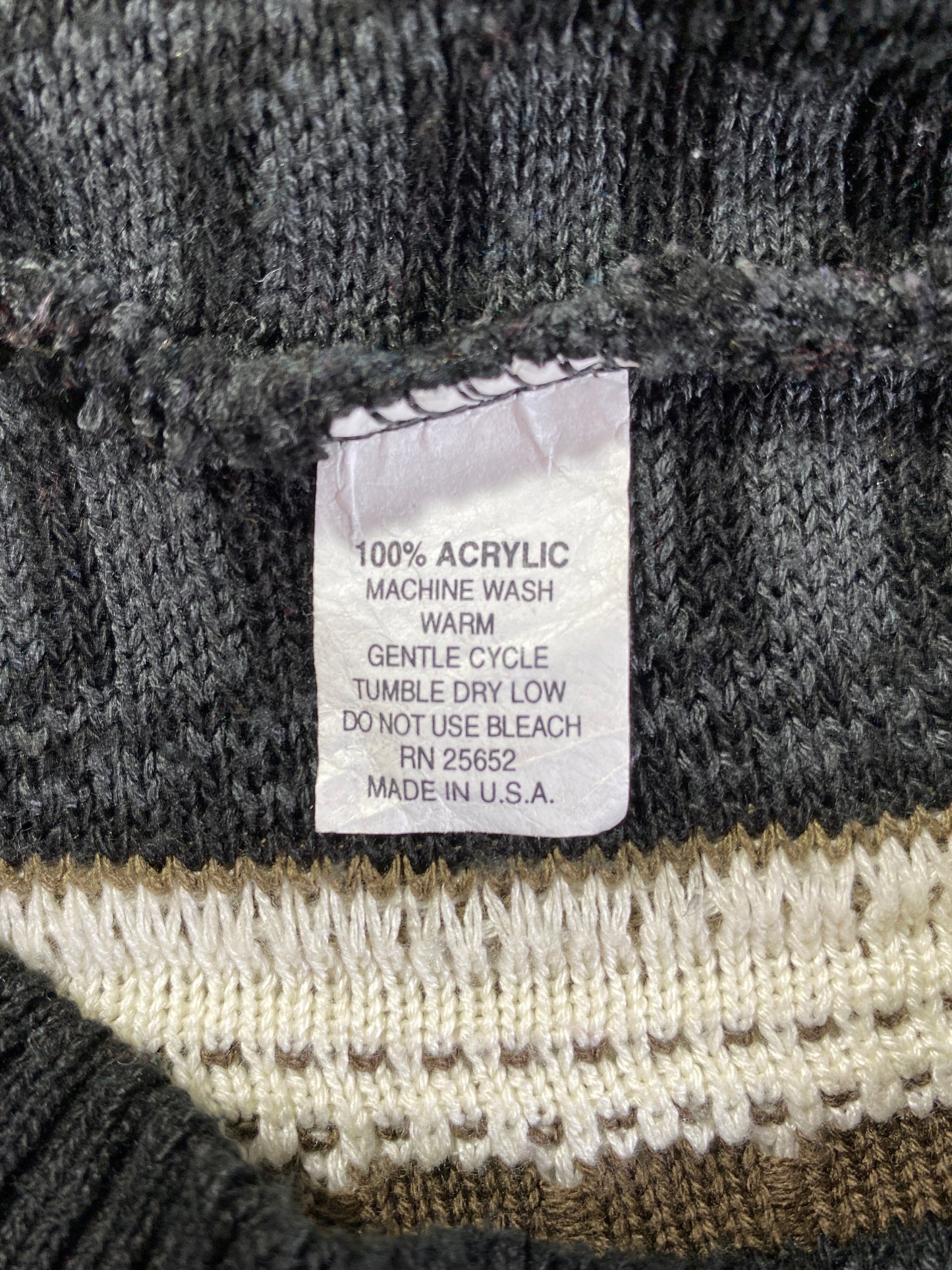 Vintage 3D COOGI- Style Made in USA Size XXL Knit Sweater / A9504