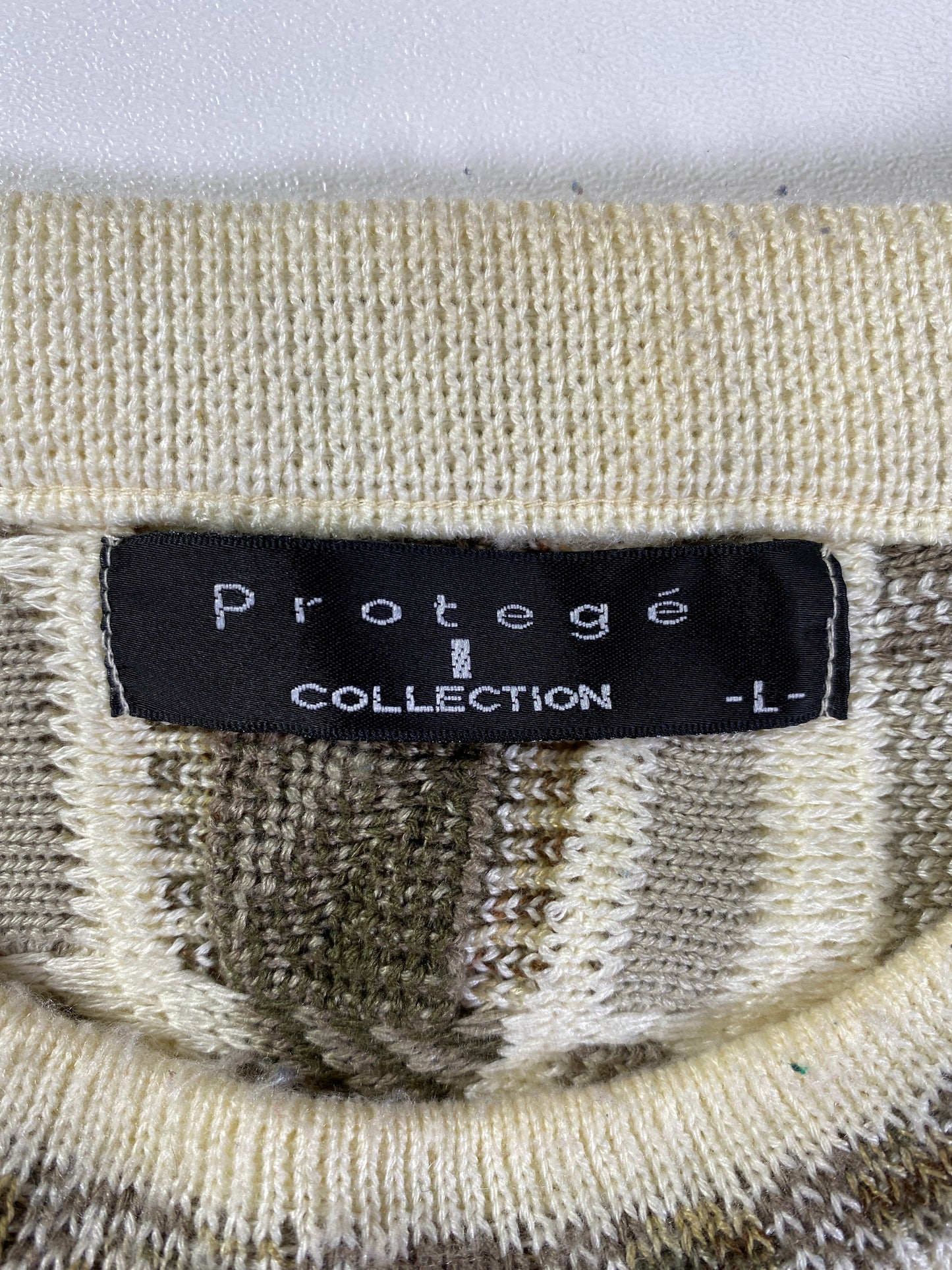 Vintage 3D COOGI- Style Made in USA Size L Knit Sweater / A9505