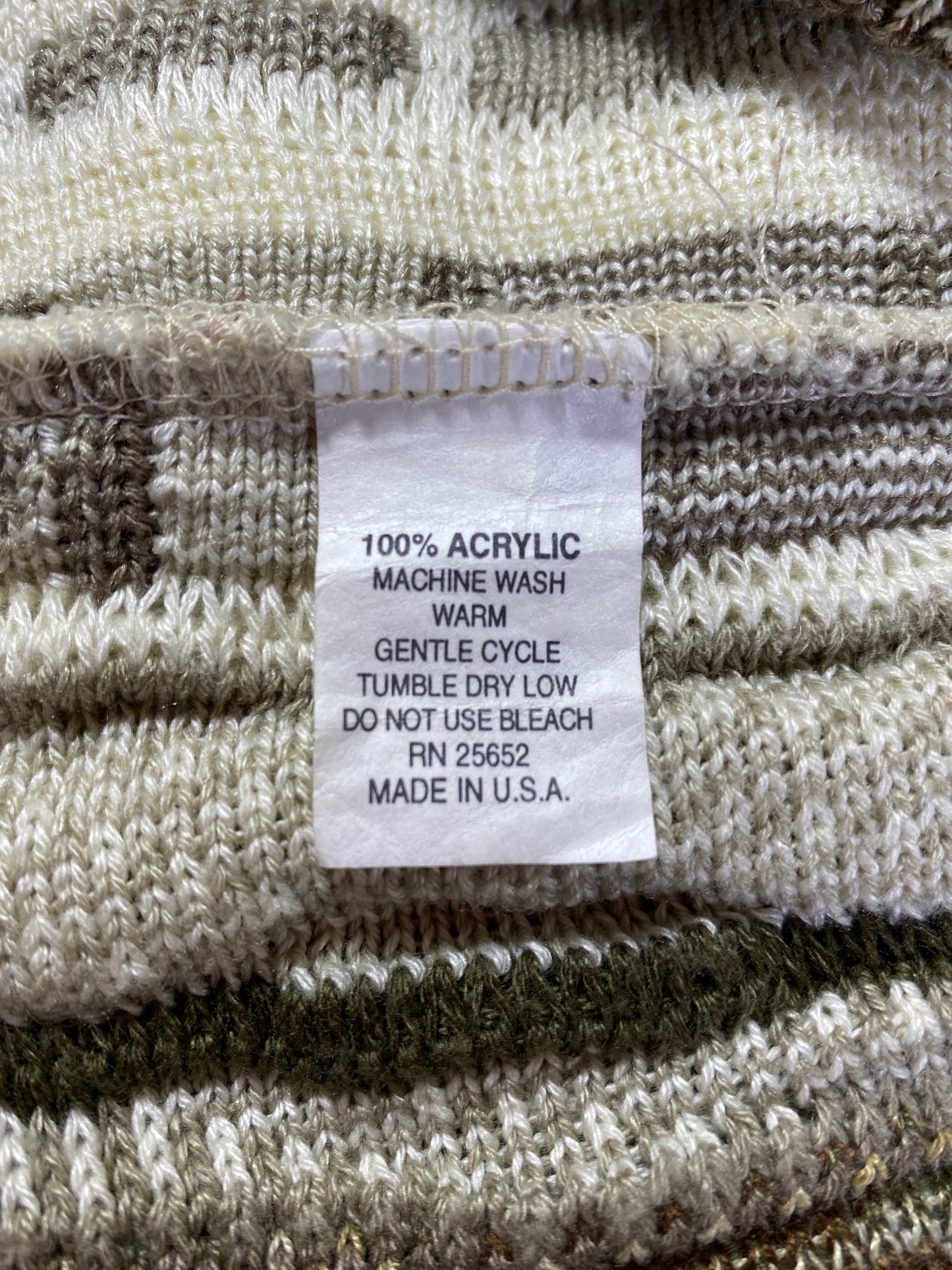 Vintage 3D COOGI- Style Made in USA Size L Knit Sweater / A9505