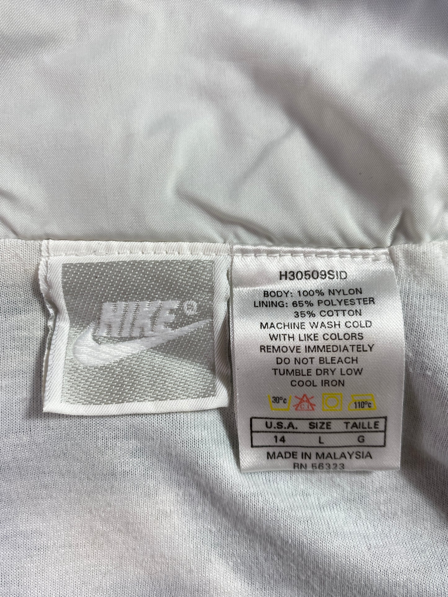 90's NIKE Silver Tag Size Ladies.L Vintage Nylon Jacket / A3467