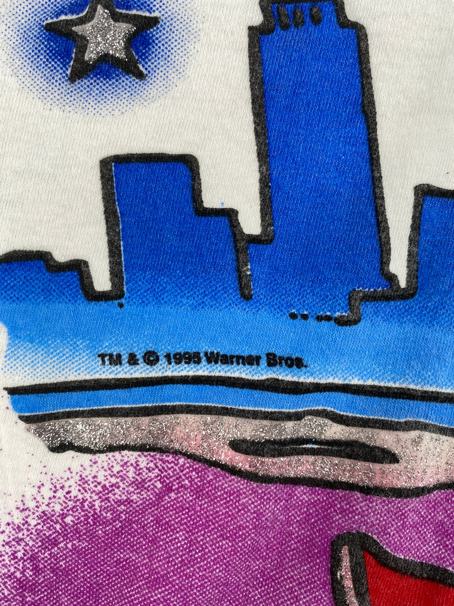 1995 LOONEY TUNES TWEETY USA Size L Vintage T-Shirt / E5077T