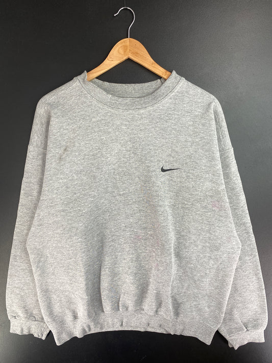 90’s NIKE MINI SWOOSH Size L Vintage Sweat-shirt / E455