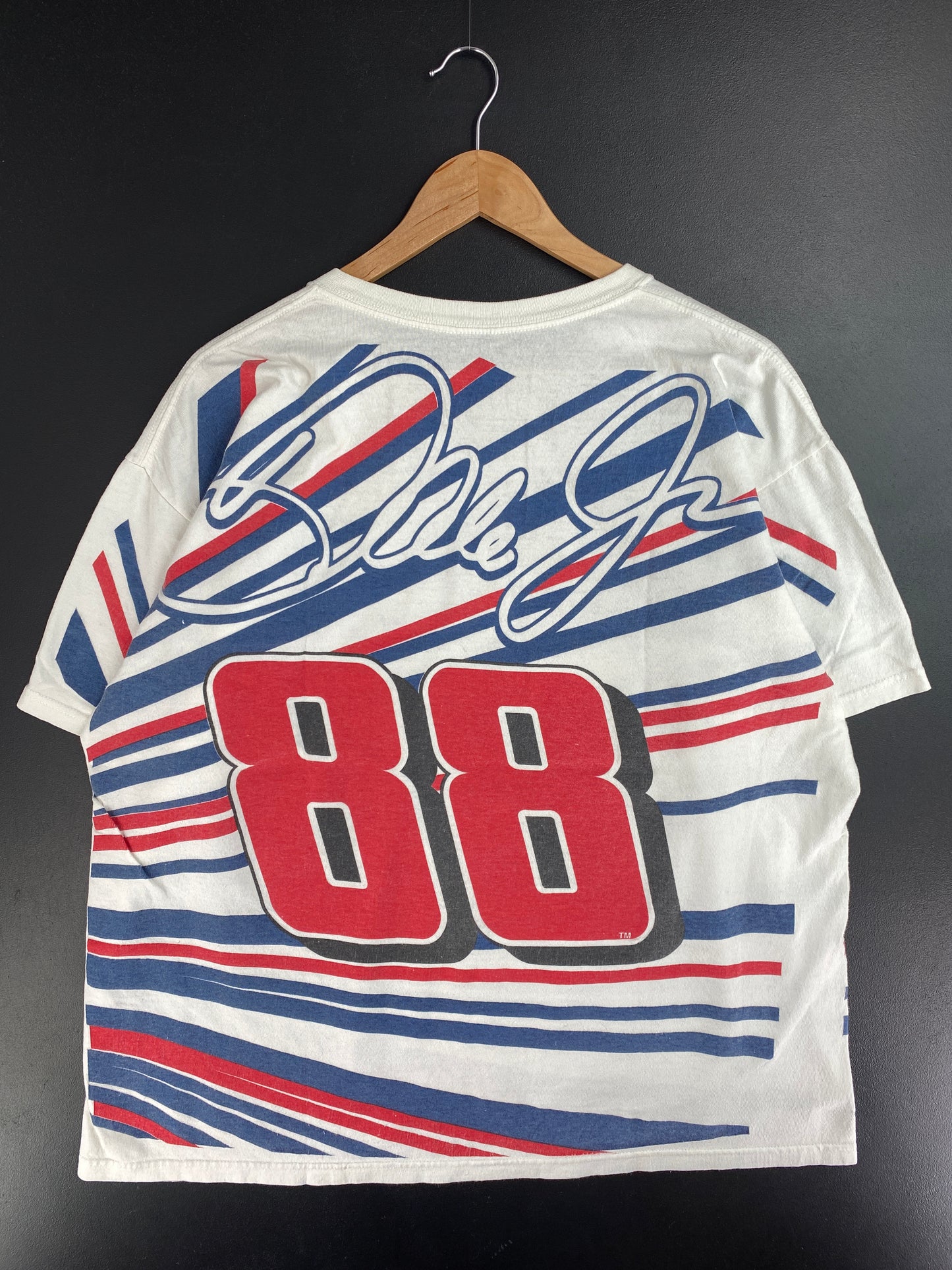 Vintage DALE JR Size No Tag (Approx.XL) Racing T-Shirt / E472