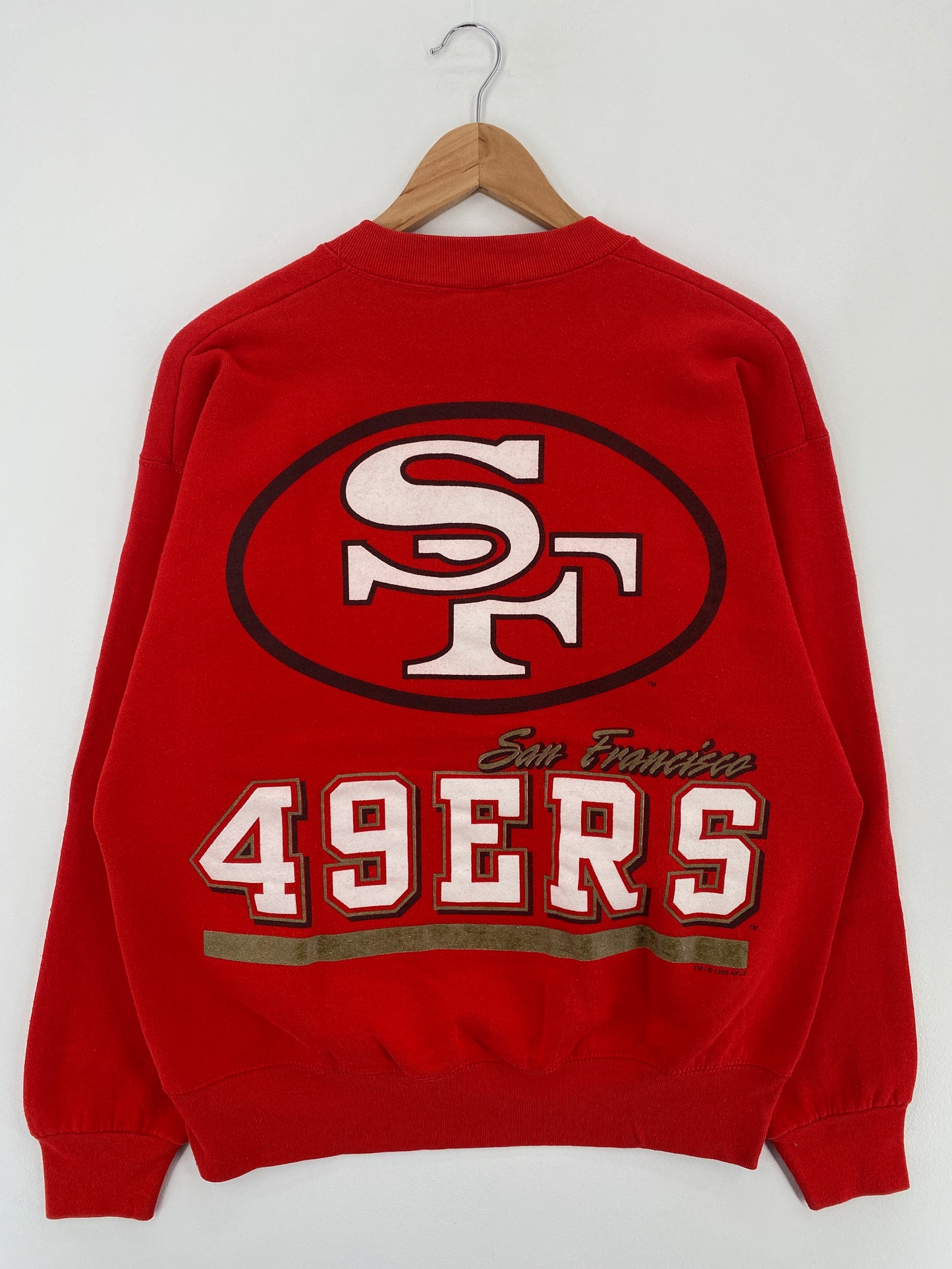 1995 SALEM x SAN FRANCISCO 49ERS Made in USA Size L NFL Sweat-Shirt / E481