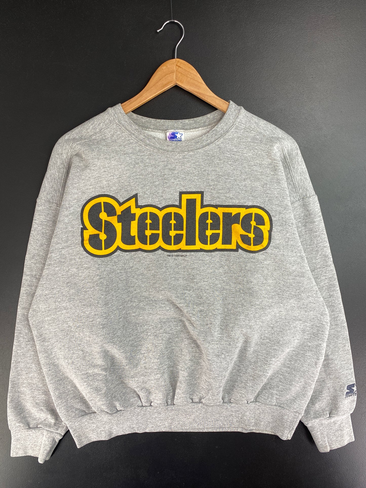 1995 STARTER x PITTSBURGH STEELERS Size L Vintage NFL Sweat-Shirt / E484