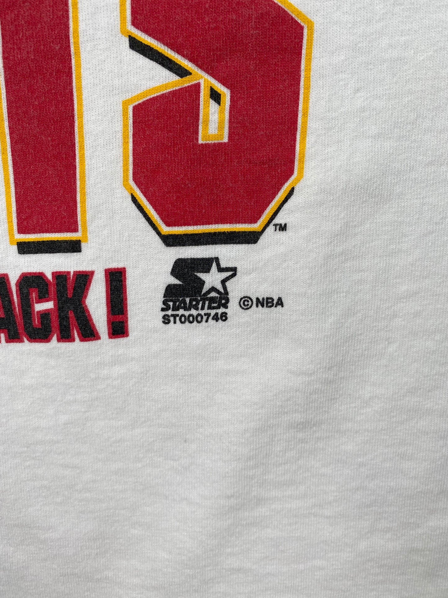 1995 HOUSTON ROCKETS Size XXL Vintage NBA T-shirt / A1137