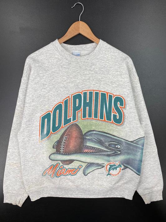 1994 SALEM x MIAMI DOLPHINS Made in USA Size XL Vintage NFL Sweat-shirt / A1149