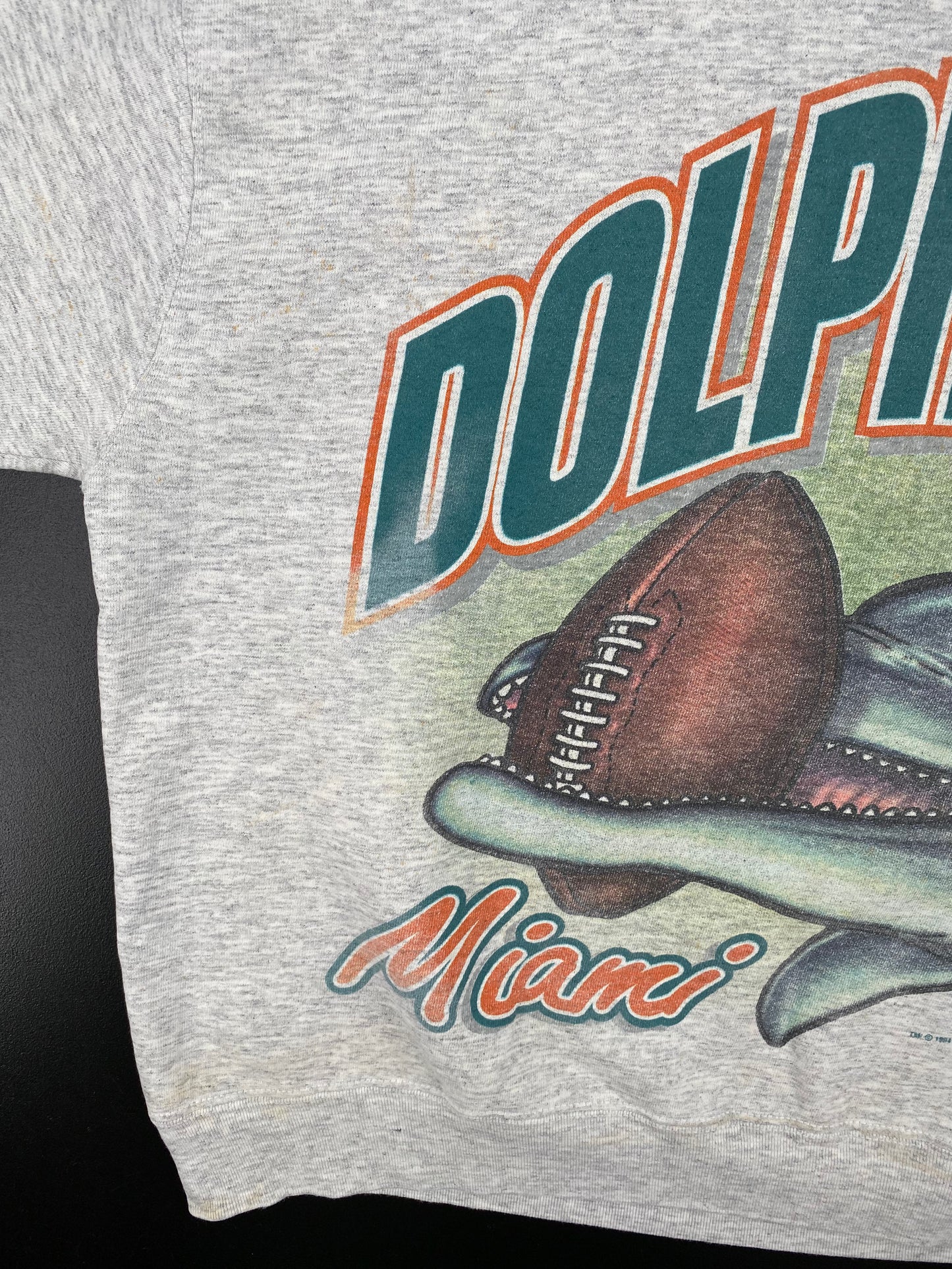 1994 SALEM x MIAMI DOLPHINS Made in USA Size XL Vintage NFL Sweat-shirt / A1149