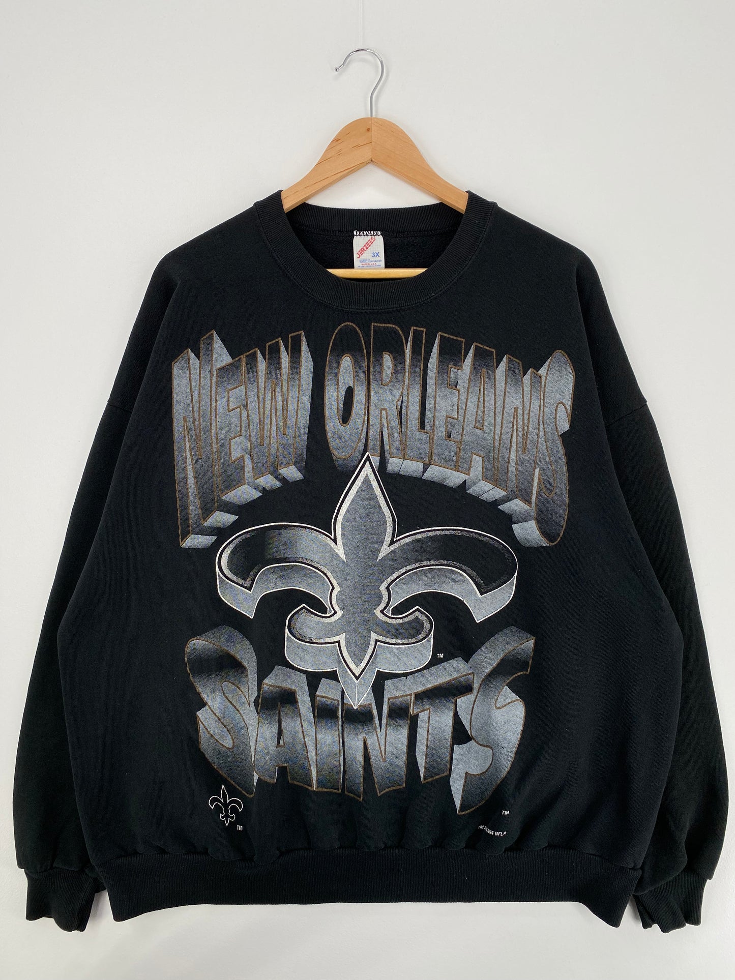 1994 NEW ORLENS SAINTS Made in USA Size XXXL Vintage NFL Sweat-shirt / A1157