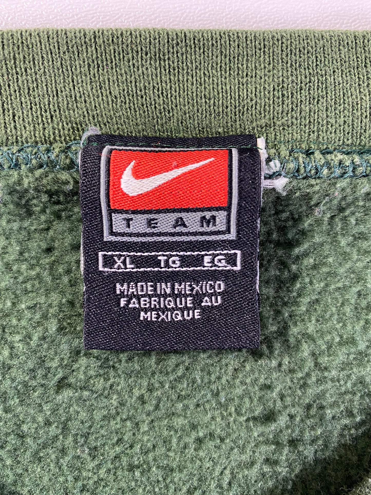 00' NIKE NEW YORK JETS Size XL Vintage NFL Sweat-shirt / A1210