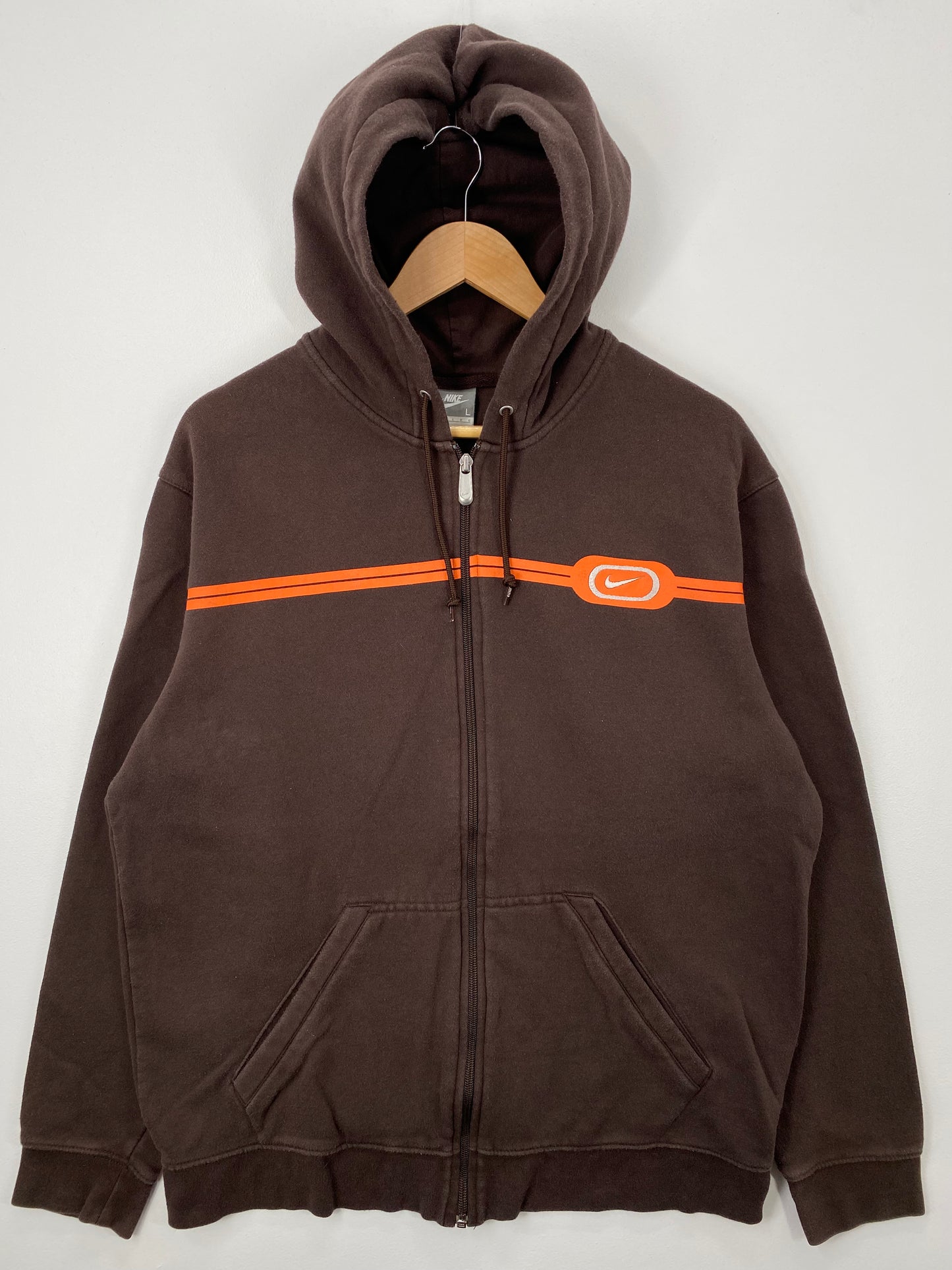00' NIKE Size L Vintage Zip Up Hoodie Sweat-shirt / A1206