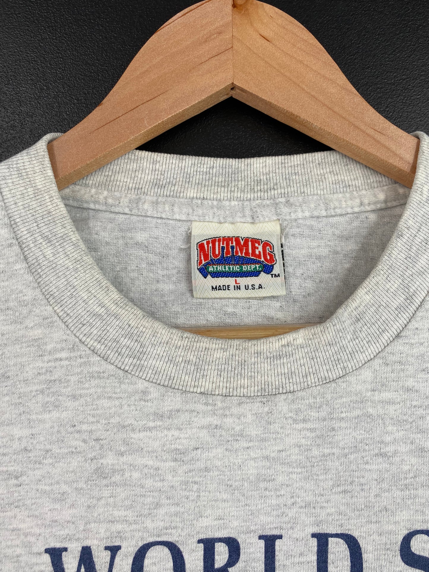 1991 ATLANTA BRAVES x MINNESOTA TWINS Made in USA Size L Vintage MLB T-shirt / A1301
