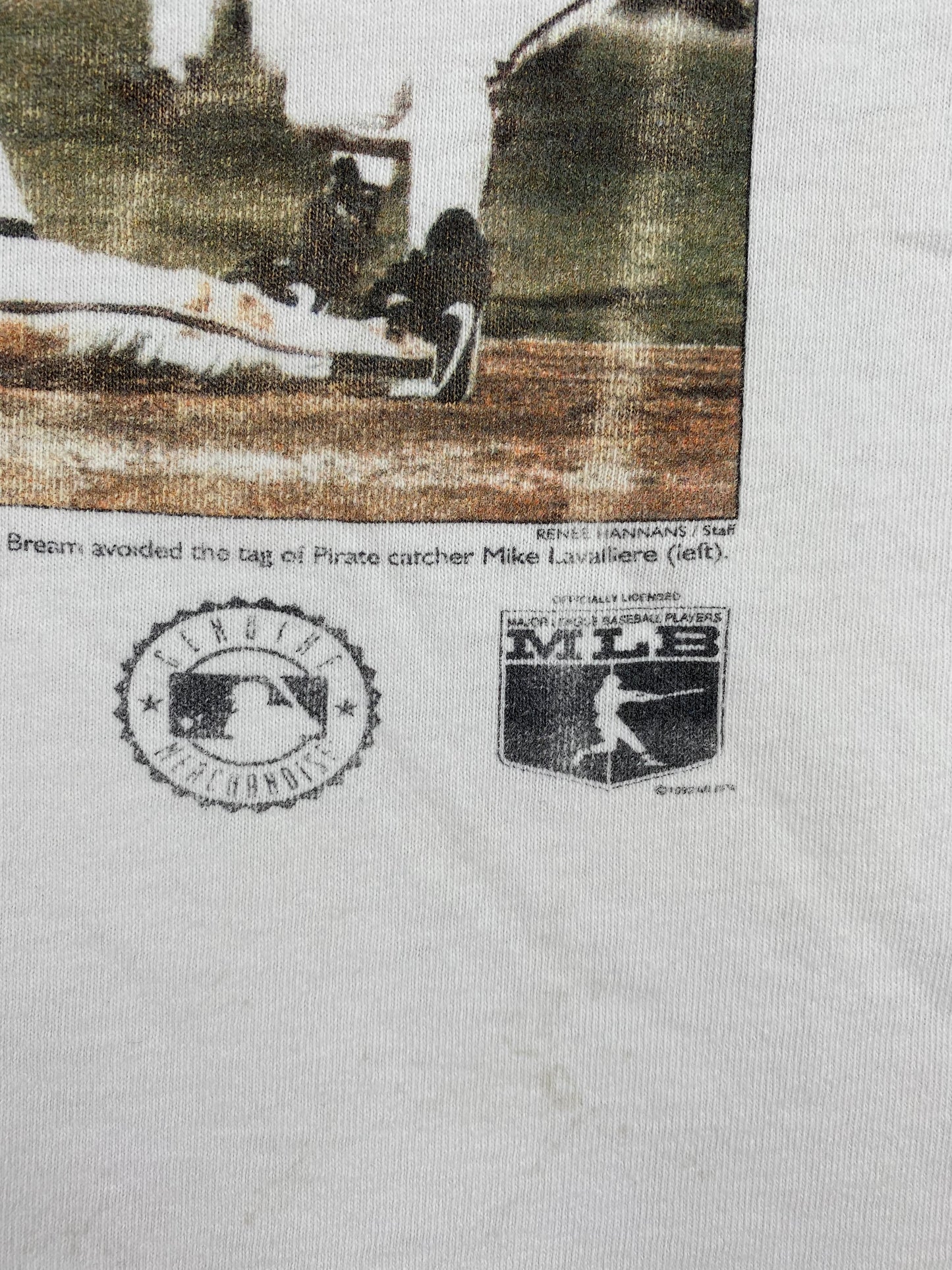 1992 ATLANTA BRAVES Made in USA Size XL Vintage MLB T-shirt / A1297