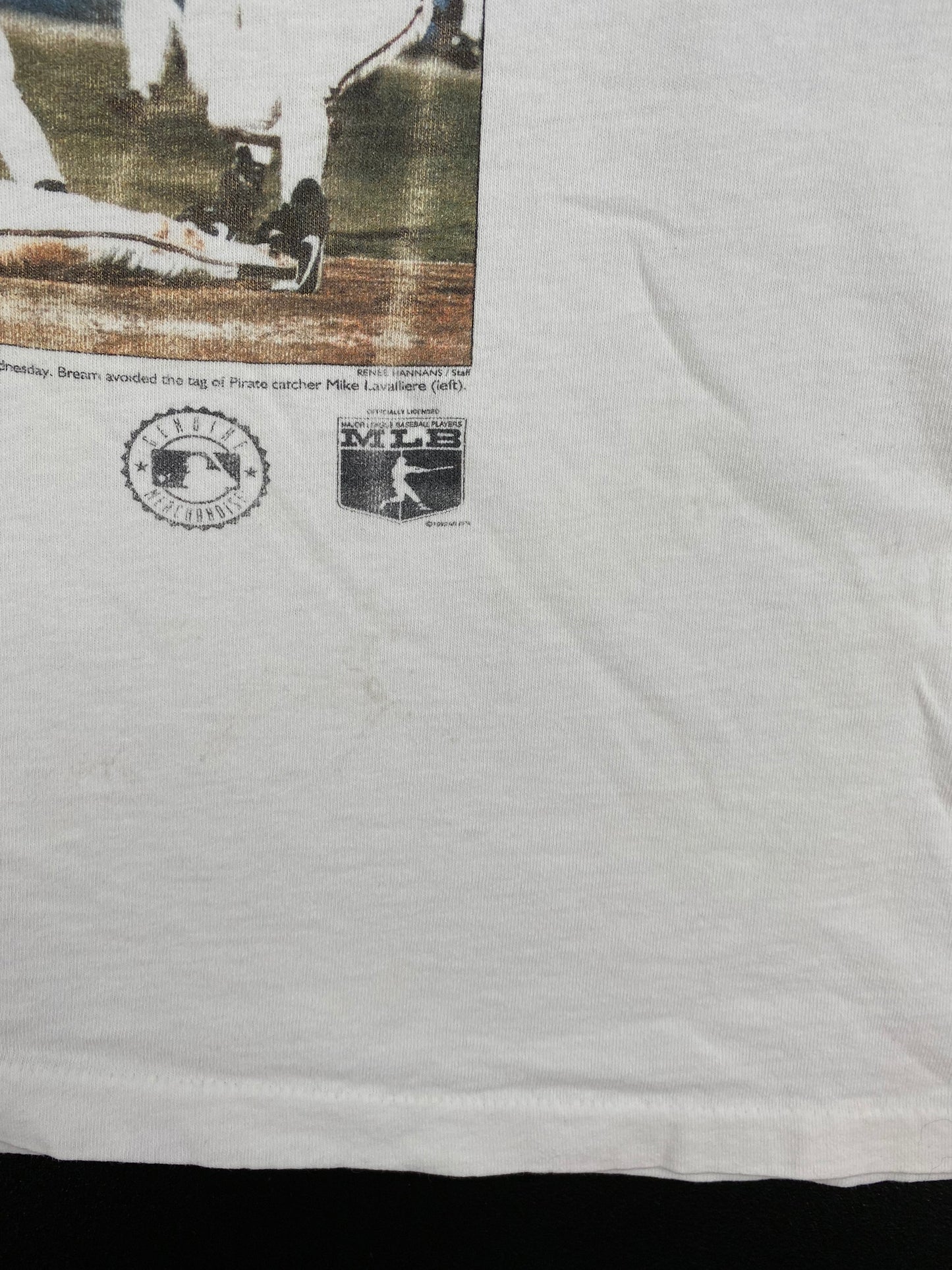 1992 ATLANTA BRAVES Made in USA Size XL Vintage MLB T-shirt / A1297