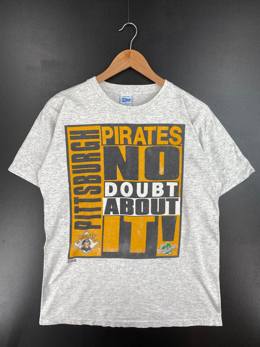 .90's SALEM x PITTSBURGH PIRATES Made in USA Size L Vintage MLB T-shirt / E3245T