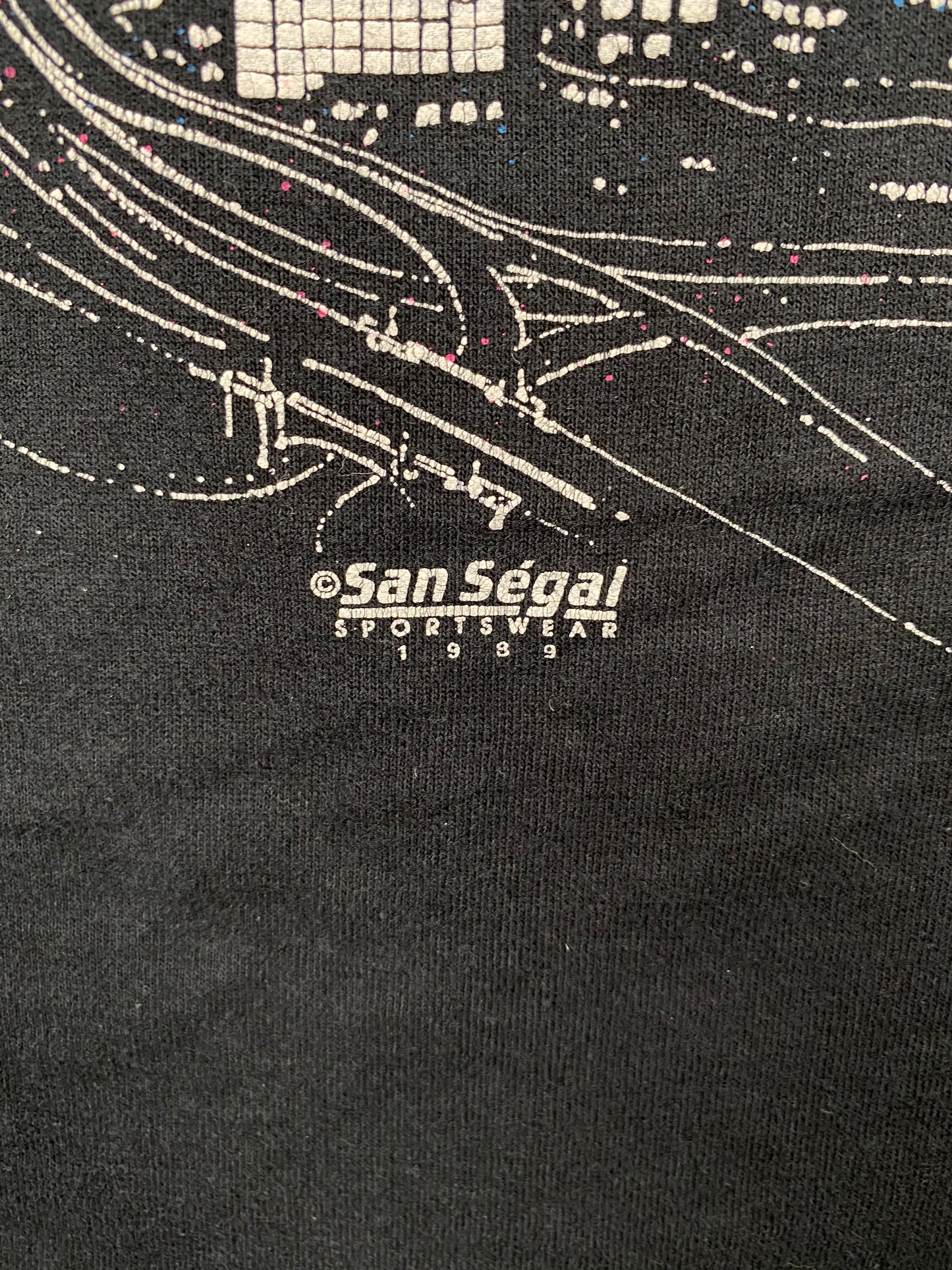 1989 CHICAGO CITY VIEW Made in USA Size L Vintage T-Shirt / A1371