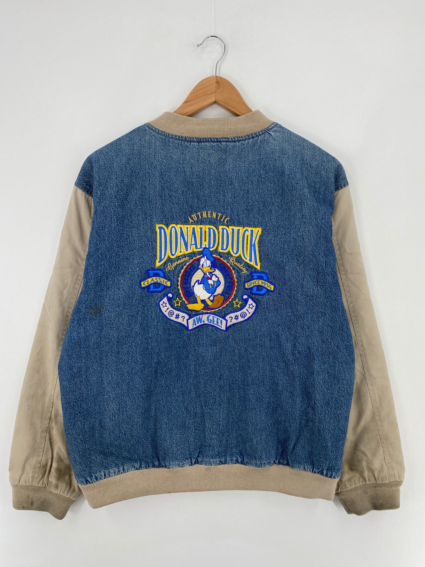 00’ DISNEY DONALD DUCK Size S Vintage Jacket / E1587J