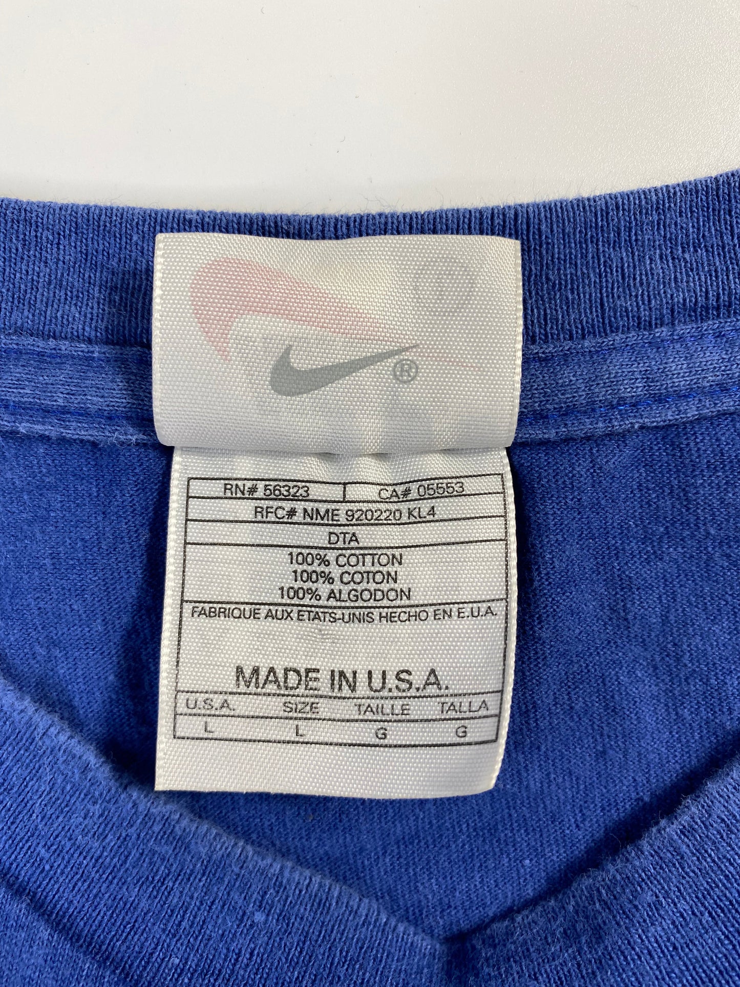 .90’s NIKE MINI SWOOSH Made in USA Size L Vintage T-shirt / E1437T