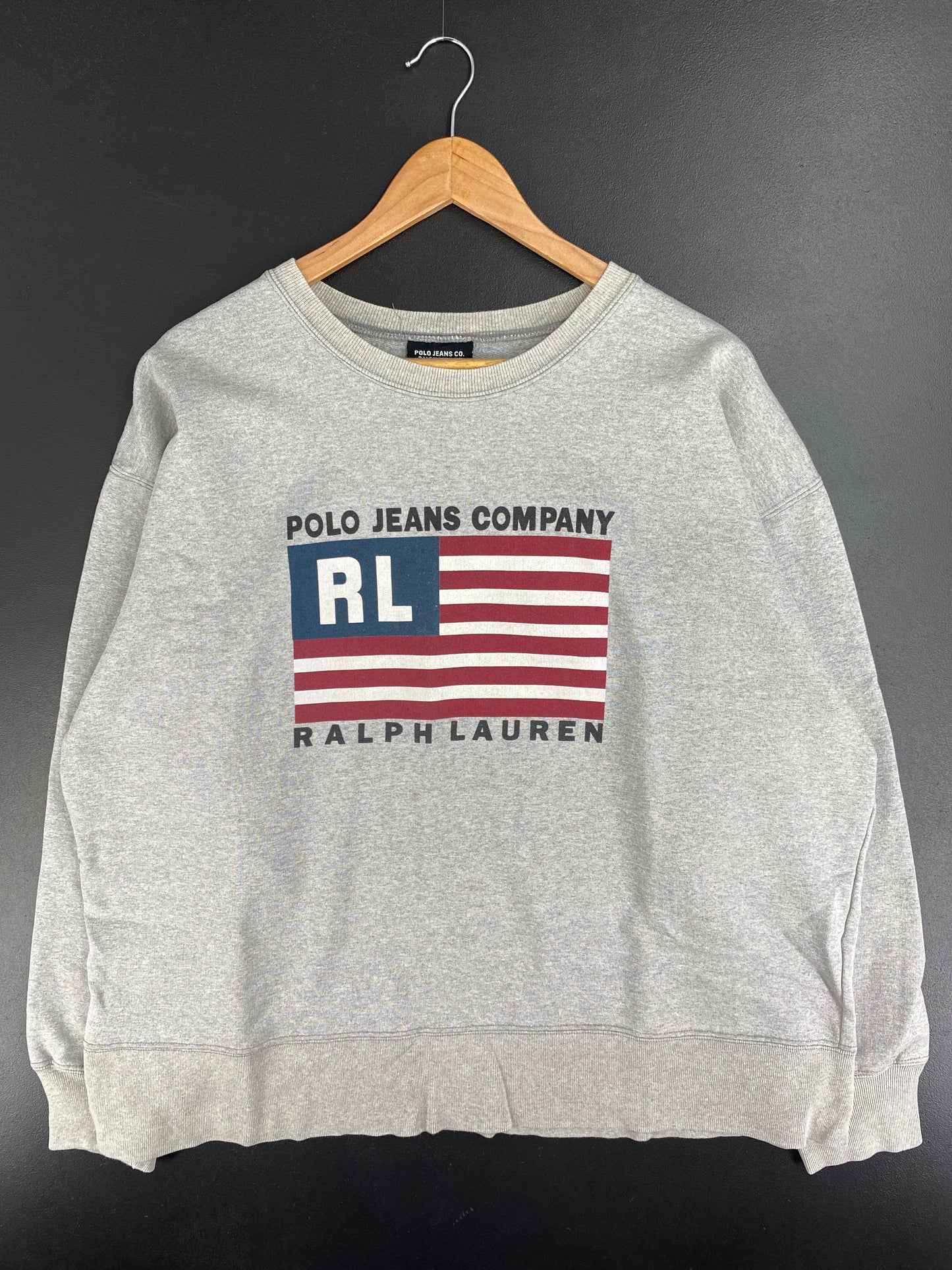 90’s POLO JEANS RALPH LAUREN Size L Vintage Sweat-shirt / E1773S