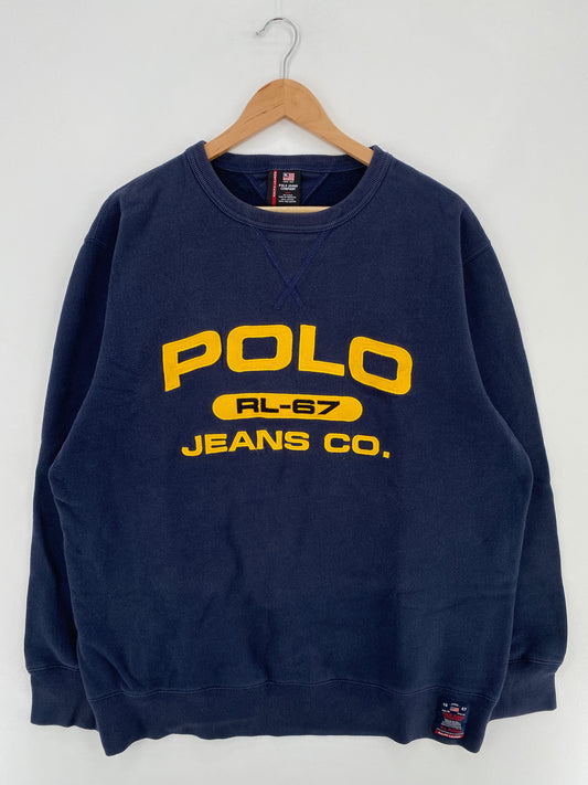 90’s POLO JEANS RALPH LAUREN Size XL Vintage Sweat-shirt / E1771S