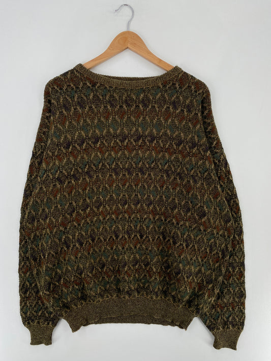 Vintage Marc Edwards Size XL Knit Sweater / E1777K