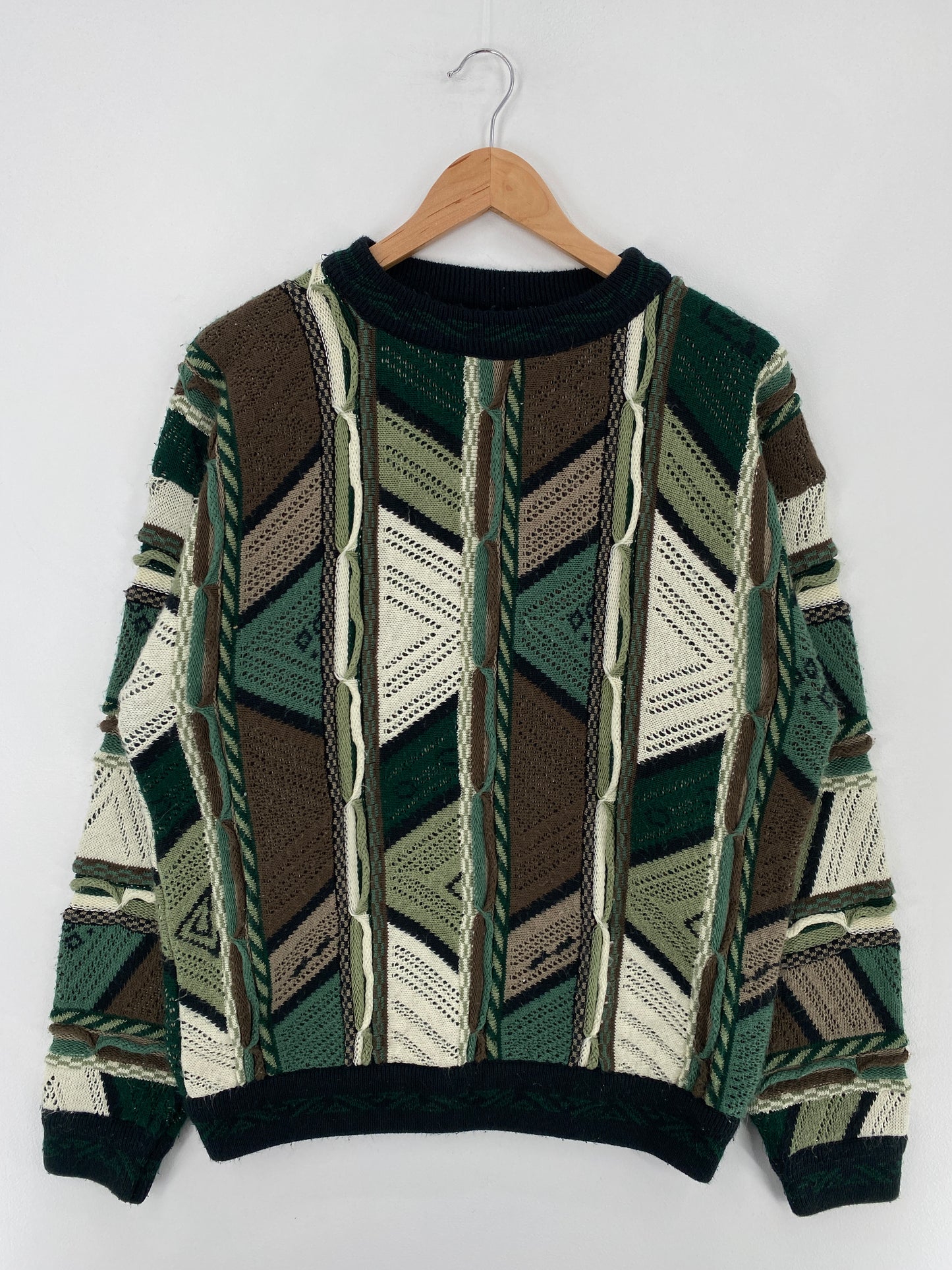 Vintage 3D COOGI-Style Size L Knit Sweater / E1778K