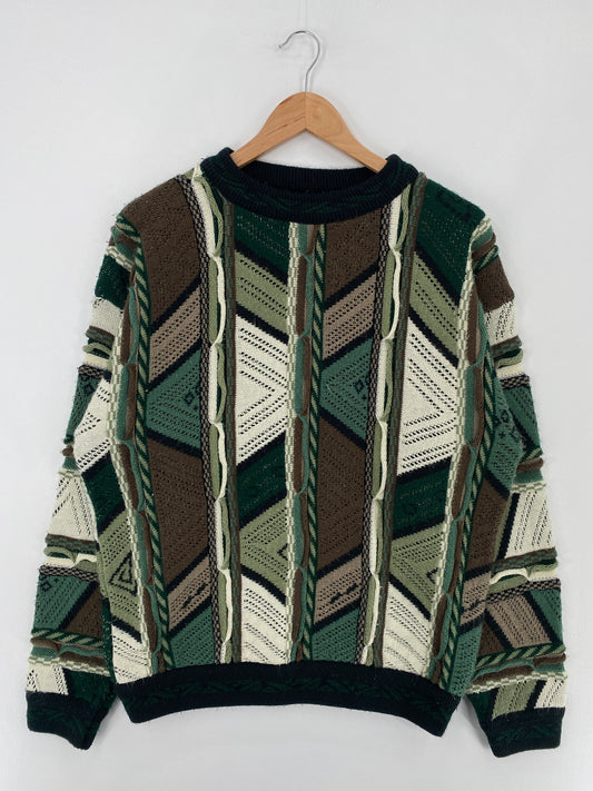 Vintage 3D COOGI-Style Size L Knit Sweater / E1778K