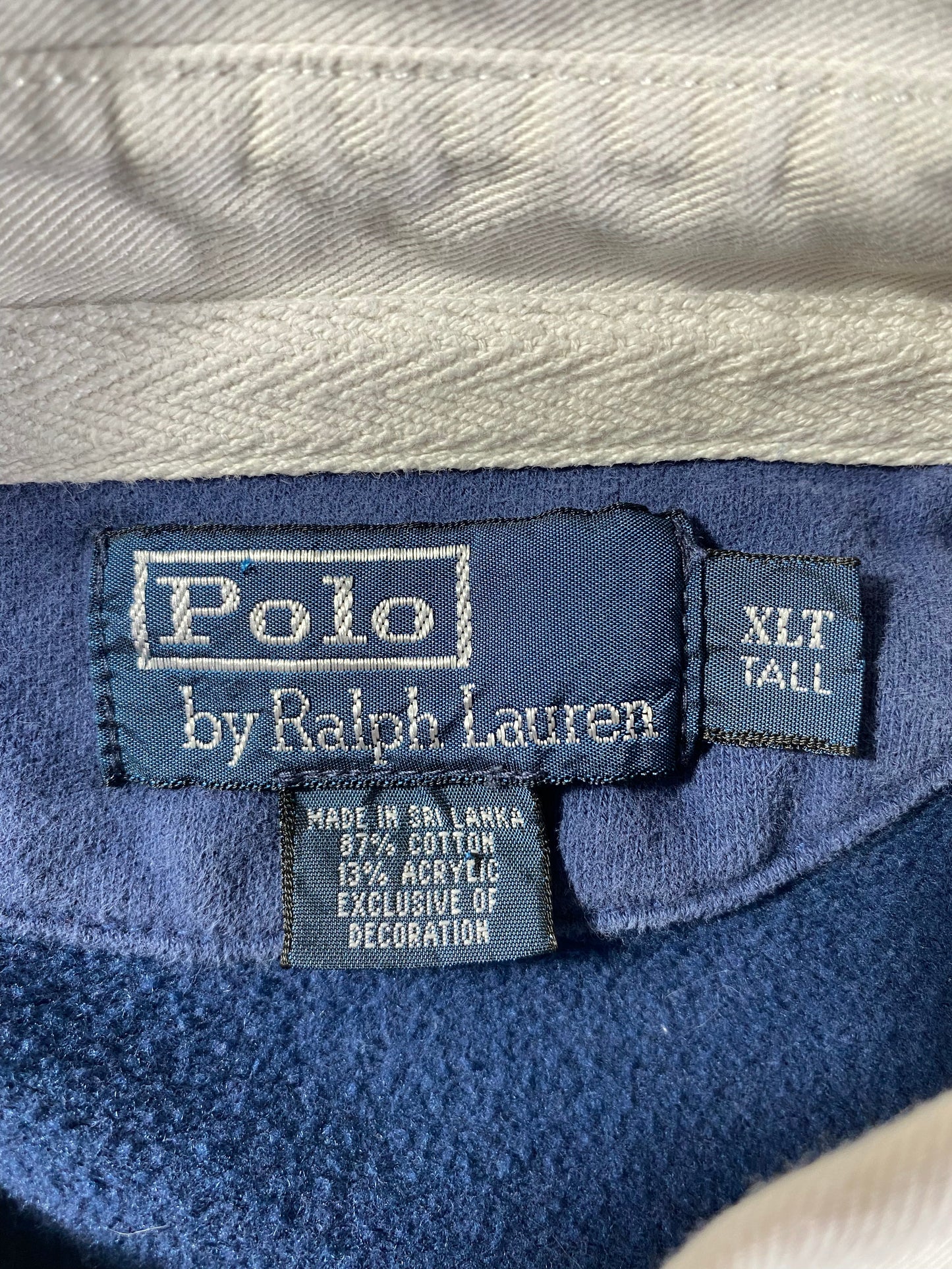 .90's POLO RALPH LAUREN Size XL Vintage Rugby shirt / E4392R