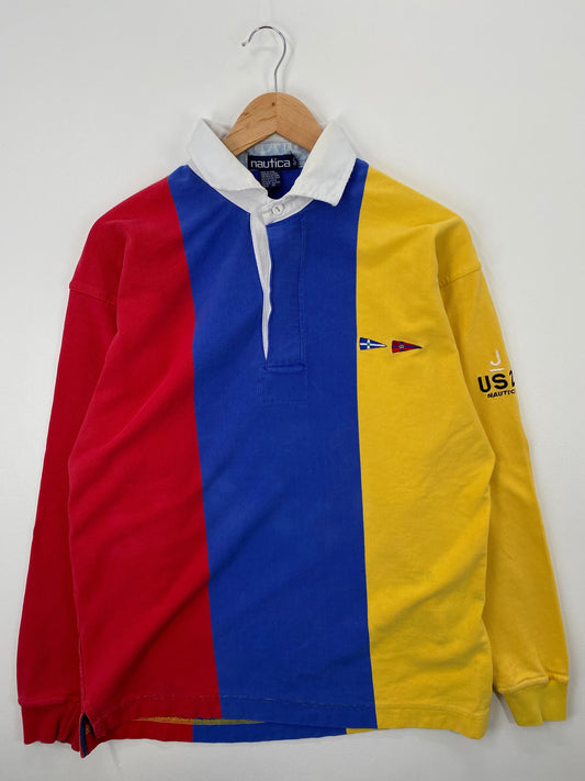 .90's NAUTICA Size L Vintage Rugby shirt / E4391R