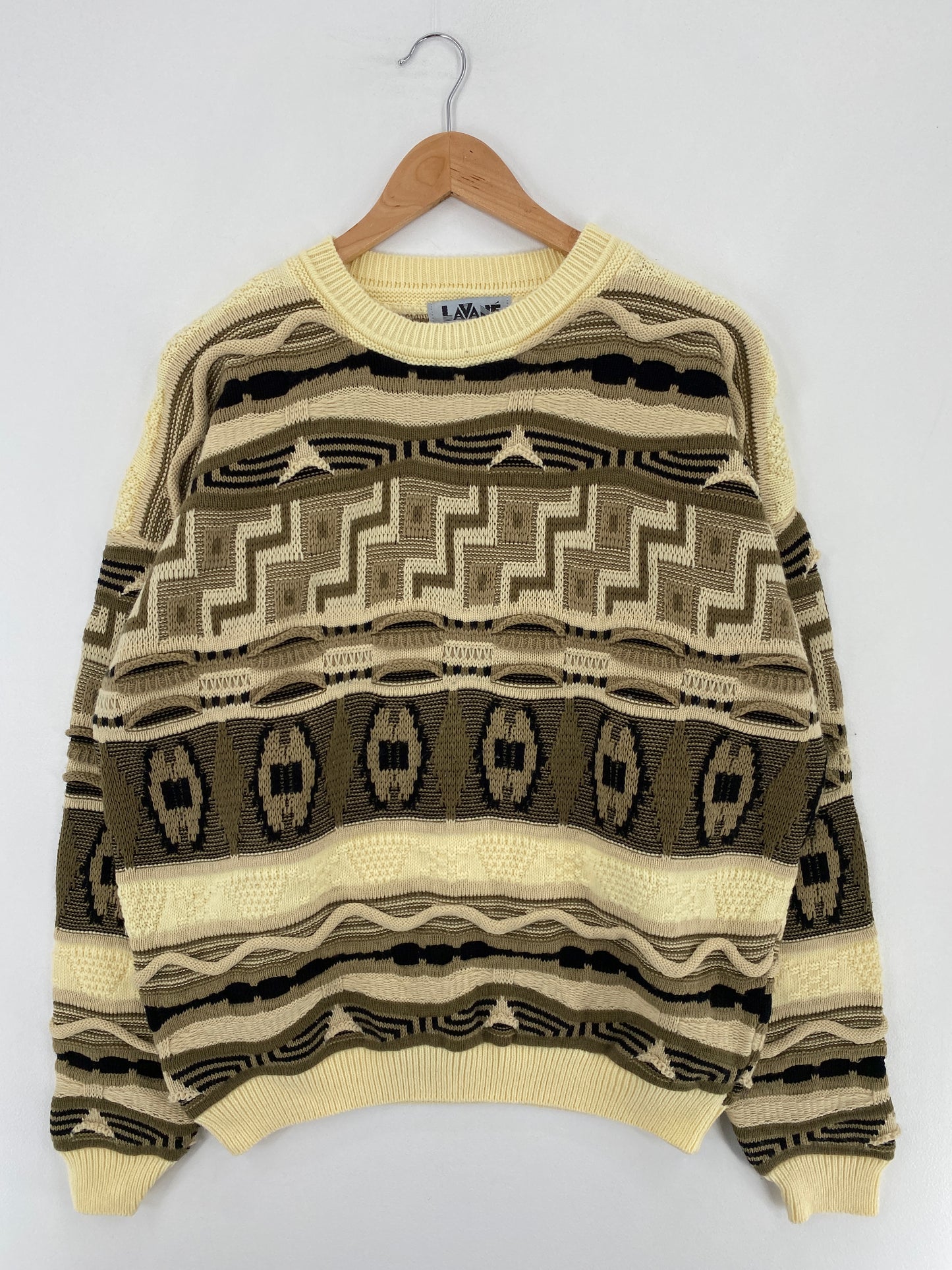 Vintage 3D COOGI-Style Made in USA Size L Knit Sweater / E1781K