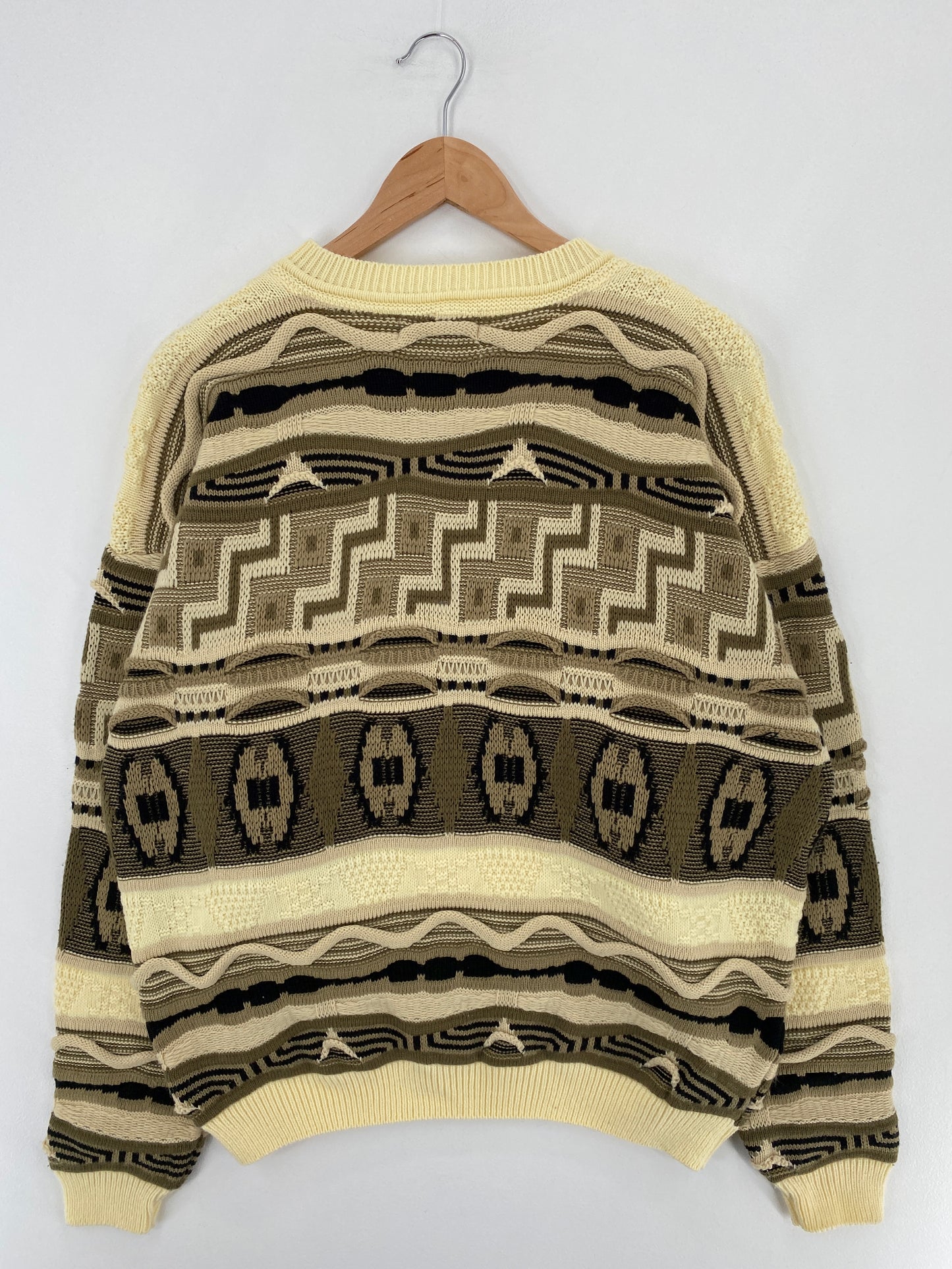 Vintage 3D COOGI-Style Made in USA Size L Knit Sweater / E1781K
