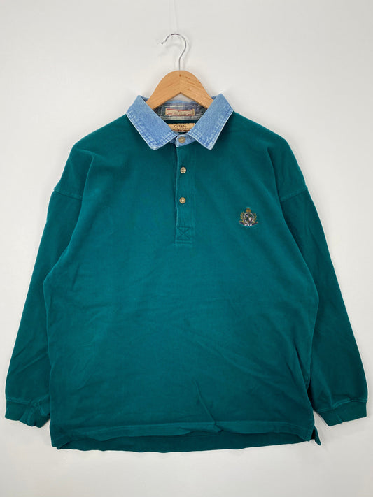 .90's GUESS Size XL Vintage Rugby shirt / E4389R