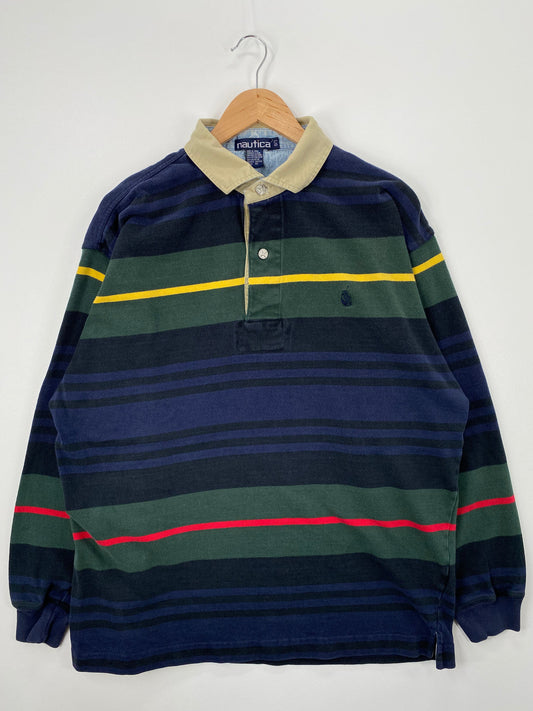 .90's NAUTICA Size L Vintage Rugby shirt / E4387R