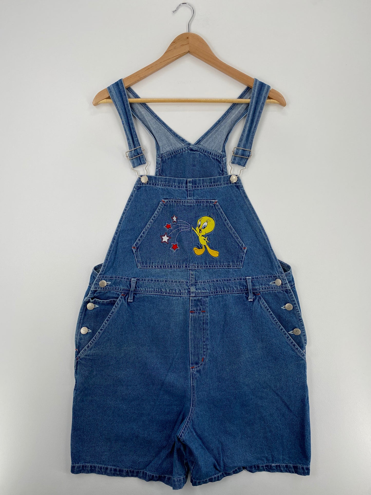 1999 LOONEY TUNES TWEETY Size XL Vintage Denim Shorts/ A1585