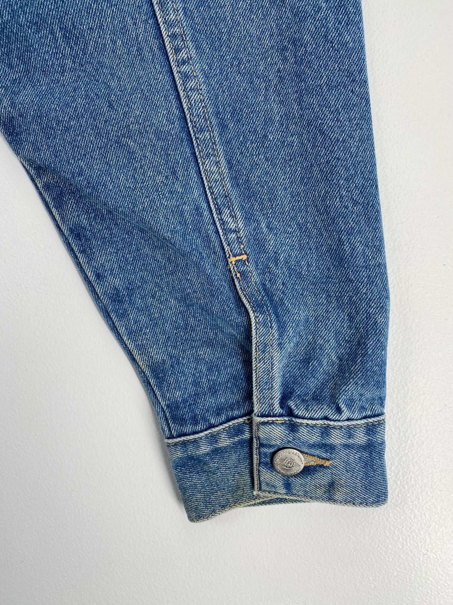 2000 HARLEY DAVIDSON x LOONEY TUNES TAZ Size L Vintage Denim Jacket / A1590