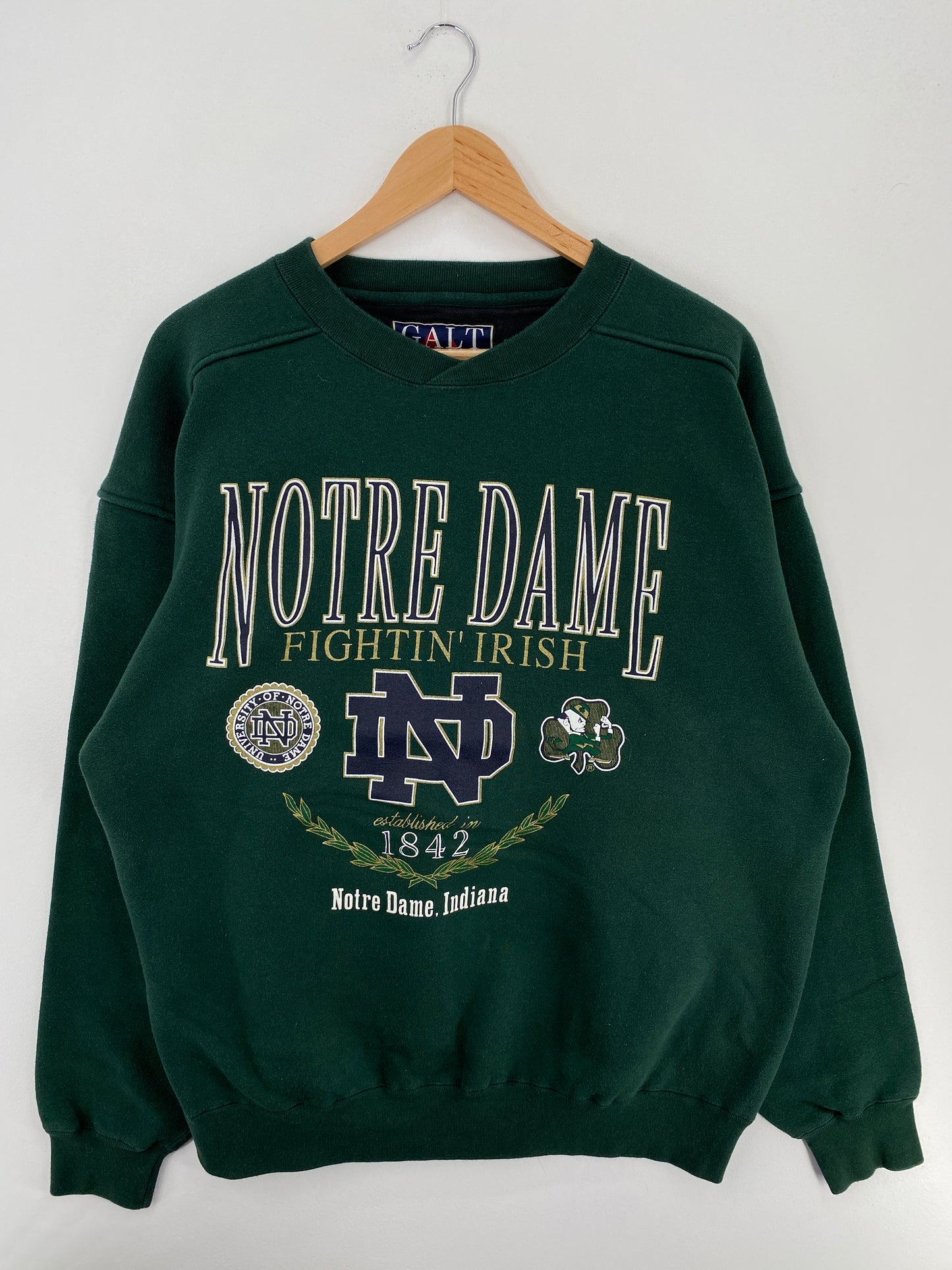 90’s NOTRE DAME UNIVERSITY Size L College Sweat-Shirt / A6031
