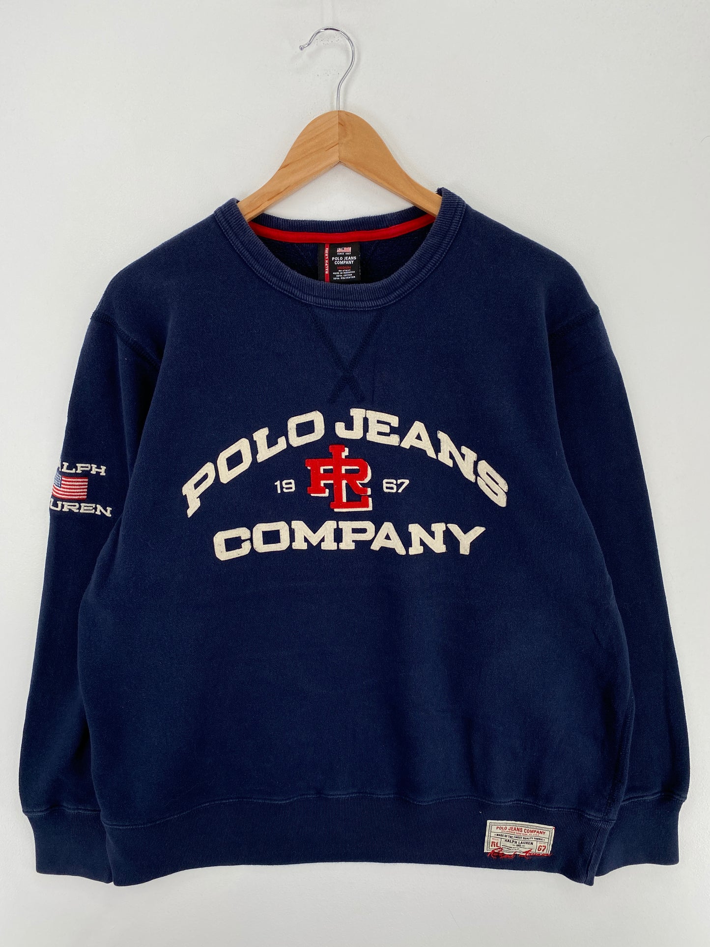 90’s POLO JEANS RALPH LAUREN Size M Vintage Sweat-Shirt / A6044