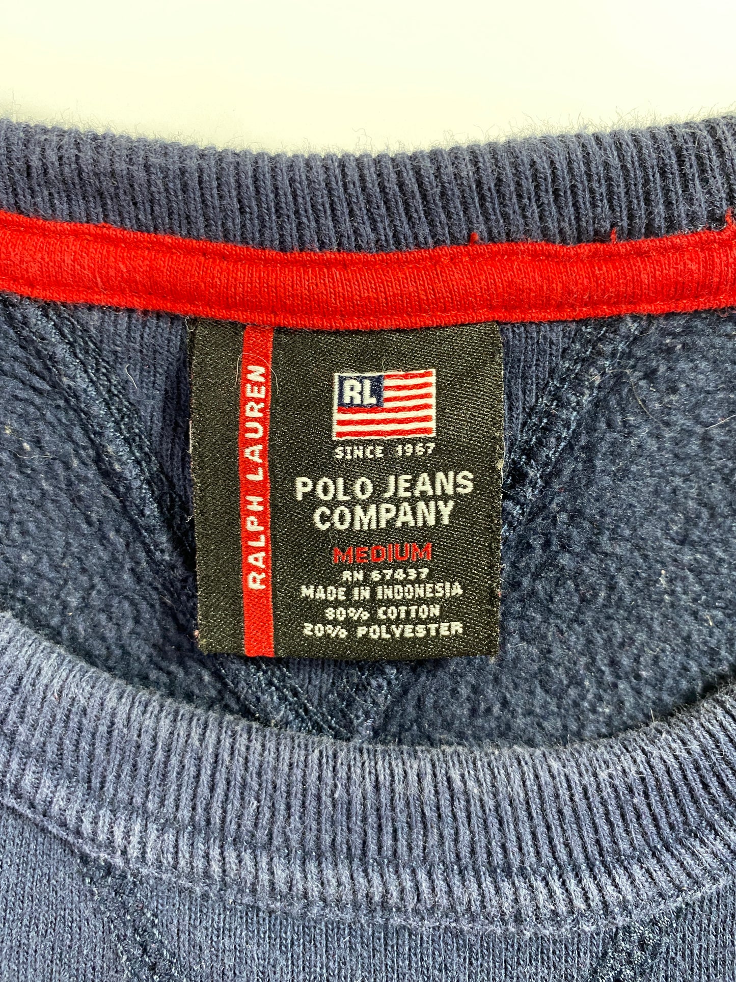 90’s POLO JEANS RALPH LAUREN Size M Vintage Sweat-Shirt / A6044