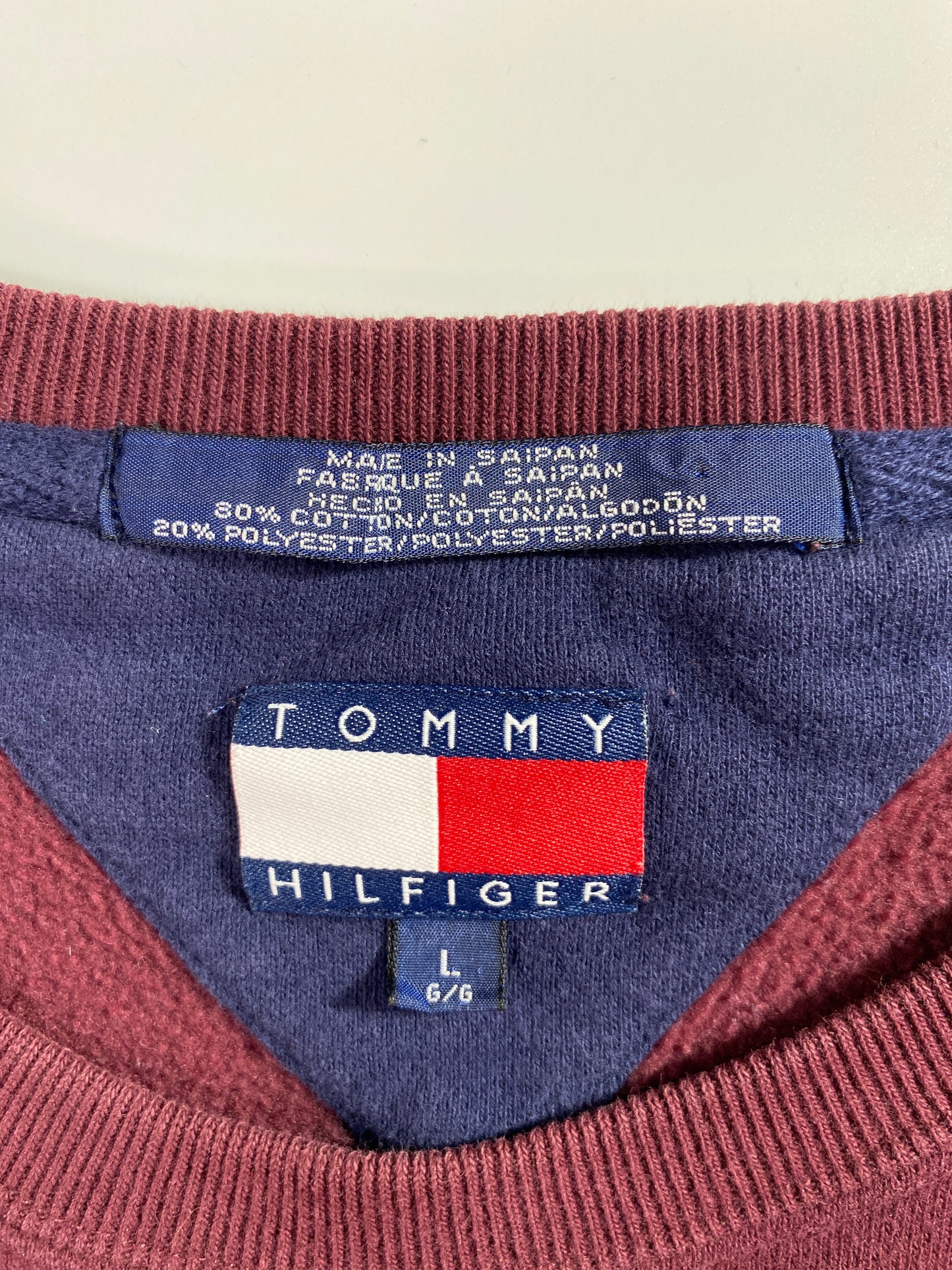 90’s TOMMY HILFIGER Size L Vintage Sweat-Shirt / A6045