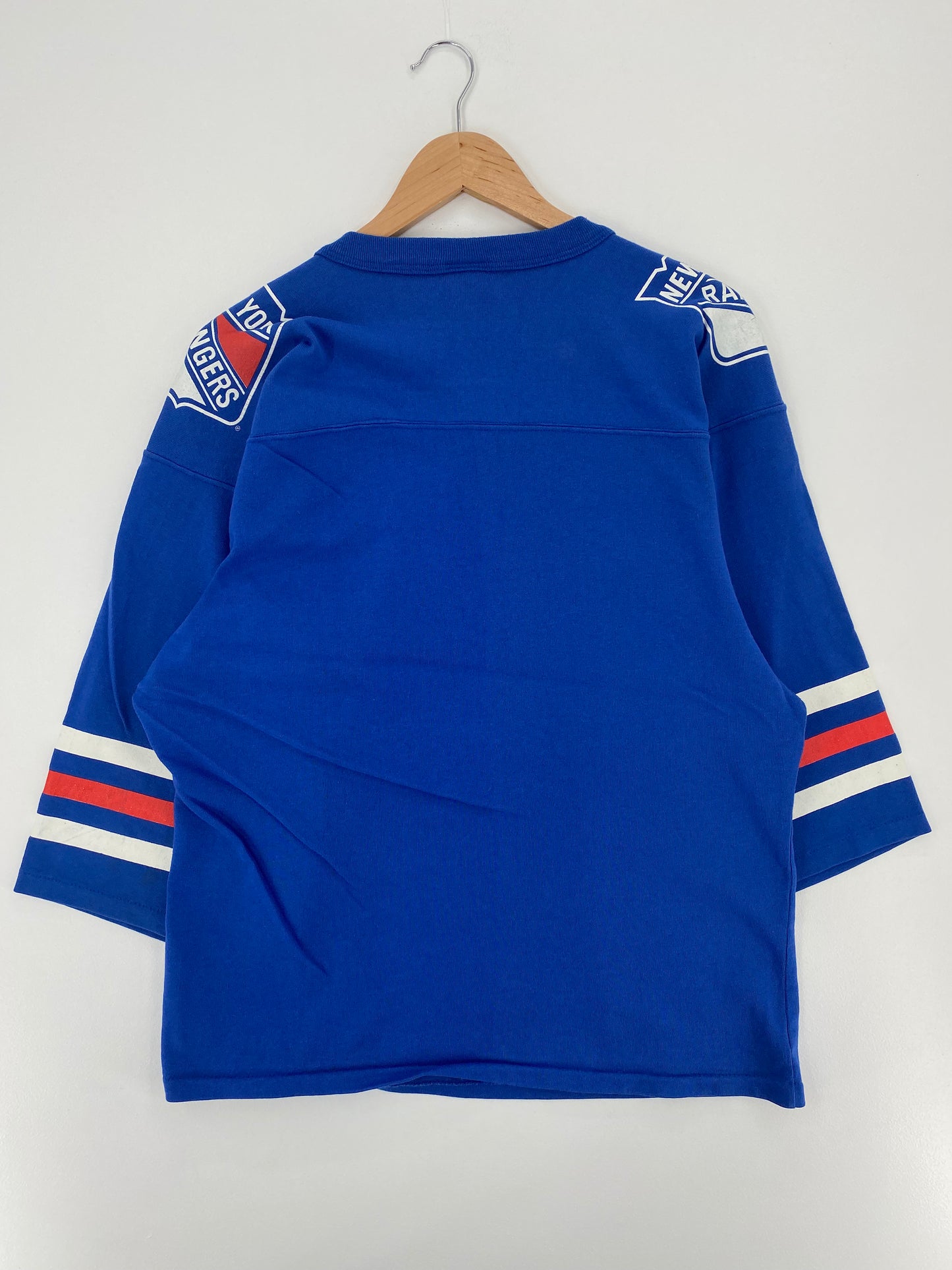 1992 NEW YORK RANGERS Made in USA Size L Vintage NHL Game Shirt / A1725