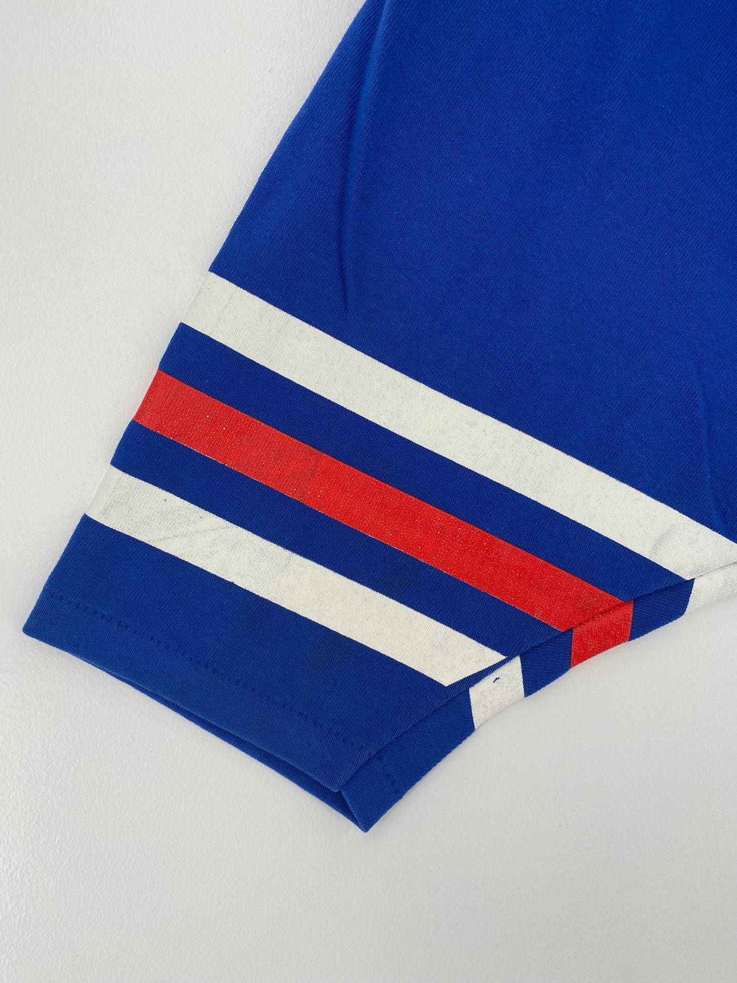 1992 NEW YORK RANGERS Made in USA Size L Vintage NHL Game Shirt / A1725