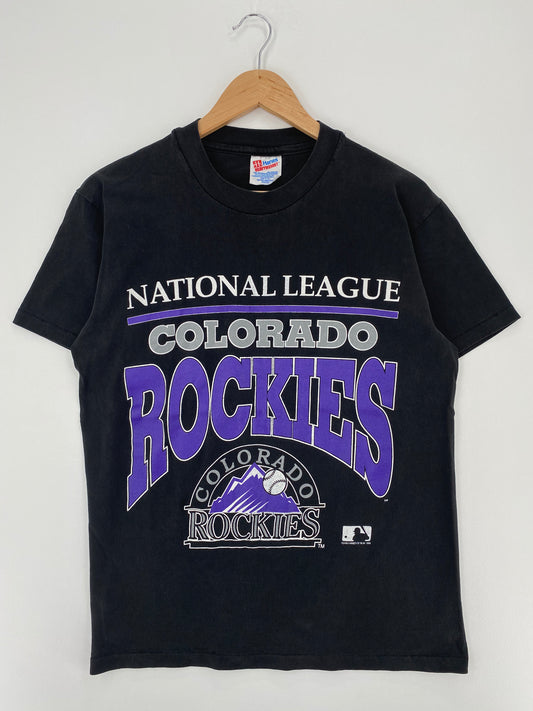 1992 COLORADO ROCKIES Made in USA Size M Vintage MLB T-shirt / A1726