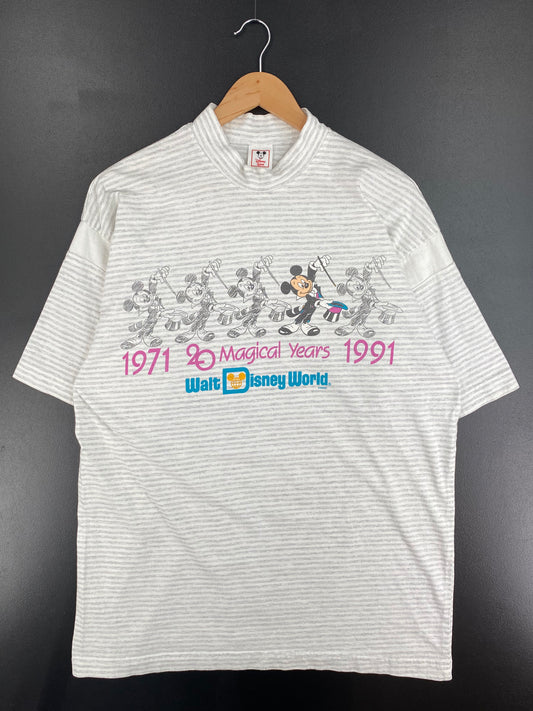 1991 DISNEY MICKEY Made in USA Size L-XL Vintage T-Shirt / A1771