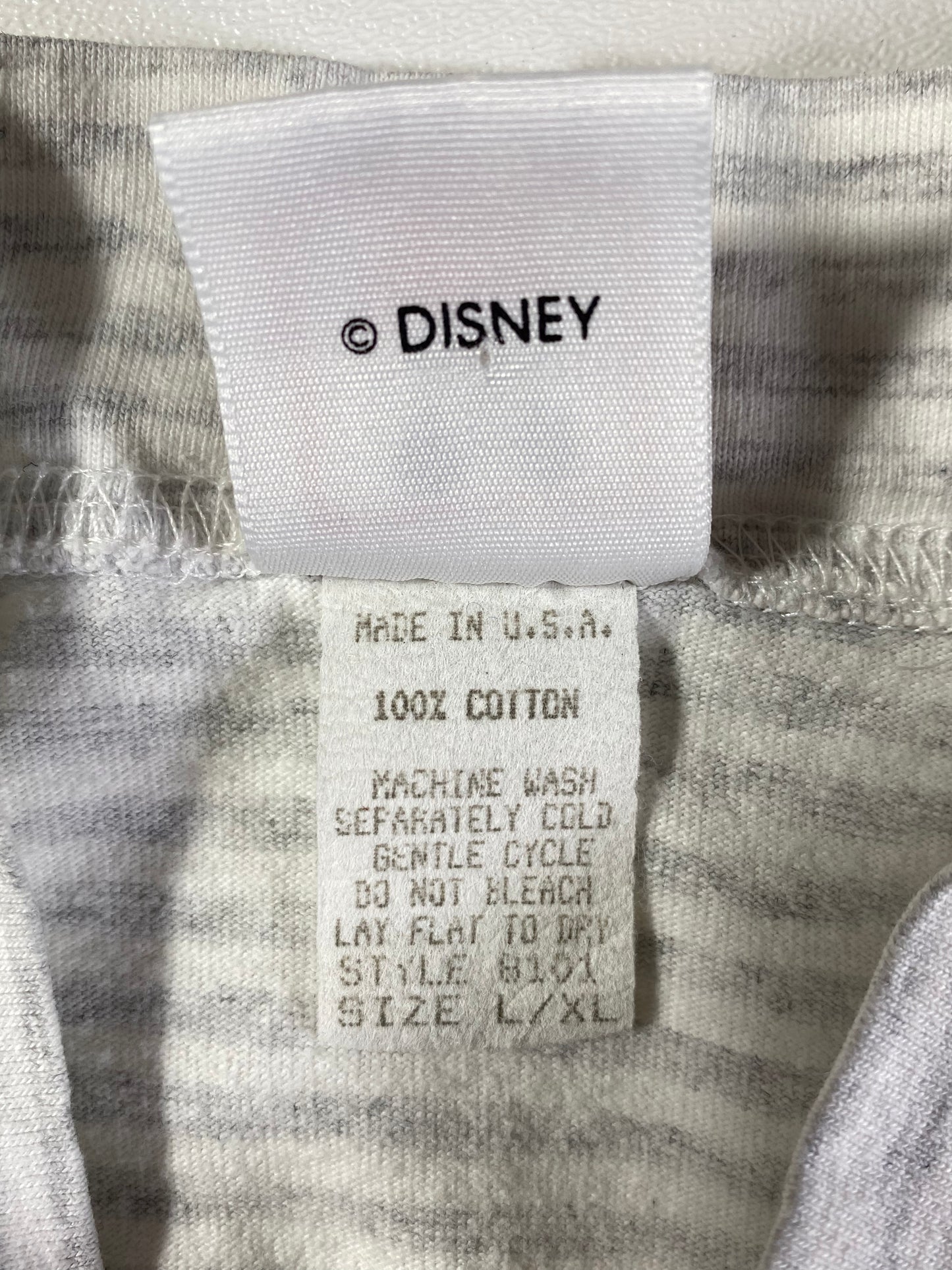 1991 DISNEY MICKEY Made in USA Size L-XL Vintage T-Shirt / A1771